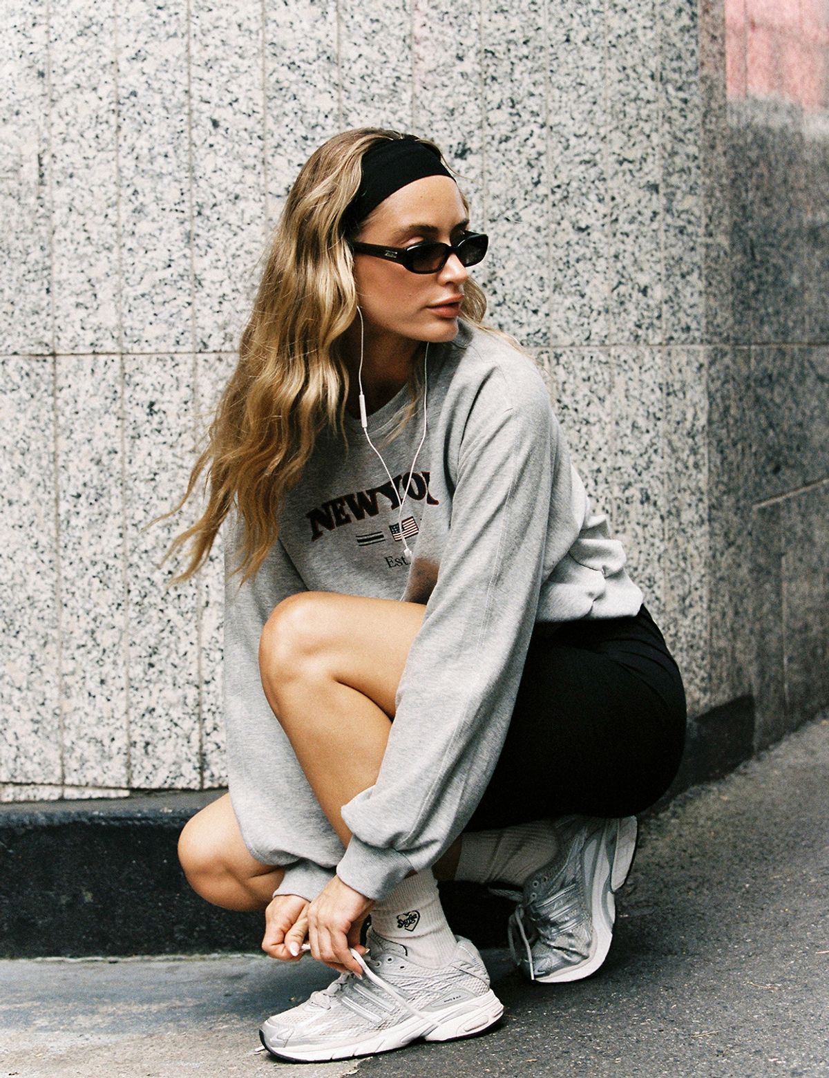 써피(SURFEA) CITY CROP SWEATSHIRT_GREY