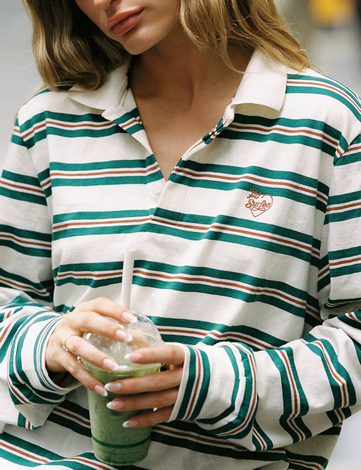 써피(SURFEA) ALL-DAY RUGBY SHIRT_GREEN