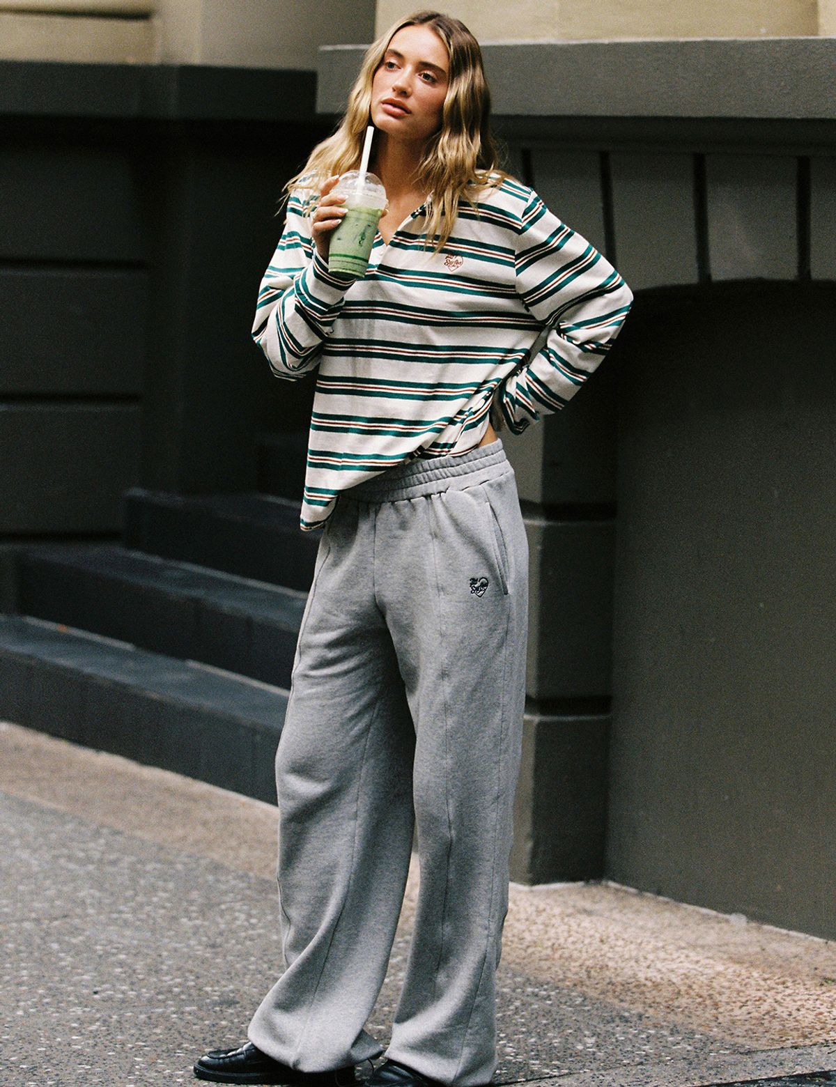 써피(SURFEA) ALL-DAY RUGBY SHIRT_GREEN