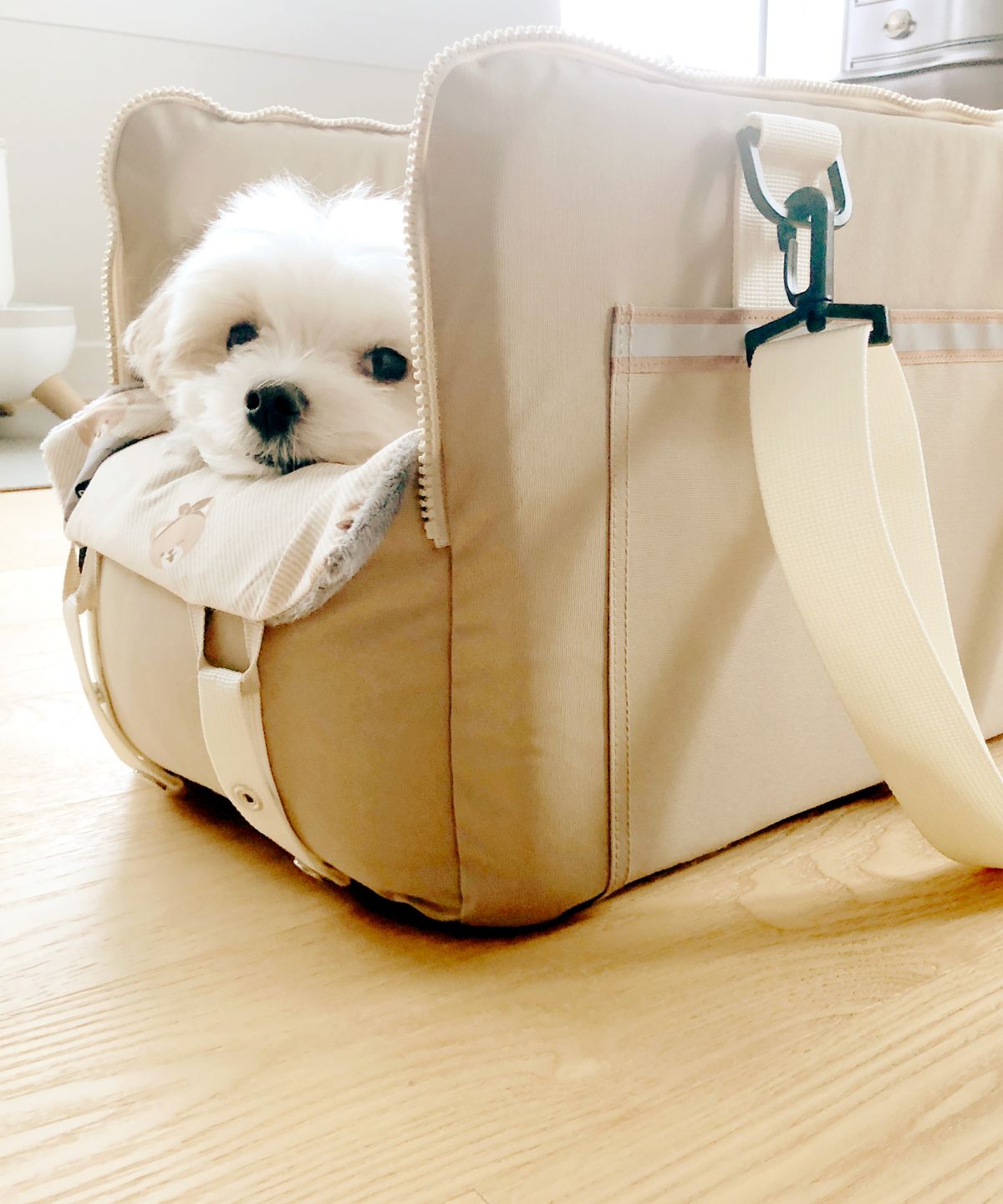 뽀뇨 소소한즐거움(PPONYO LITTLETHINGS) 콘솔 블록킹 뚜껑 카시트 소형견 전용