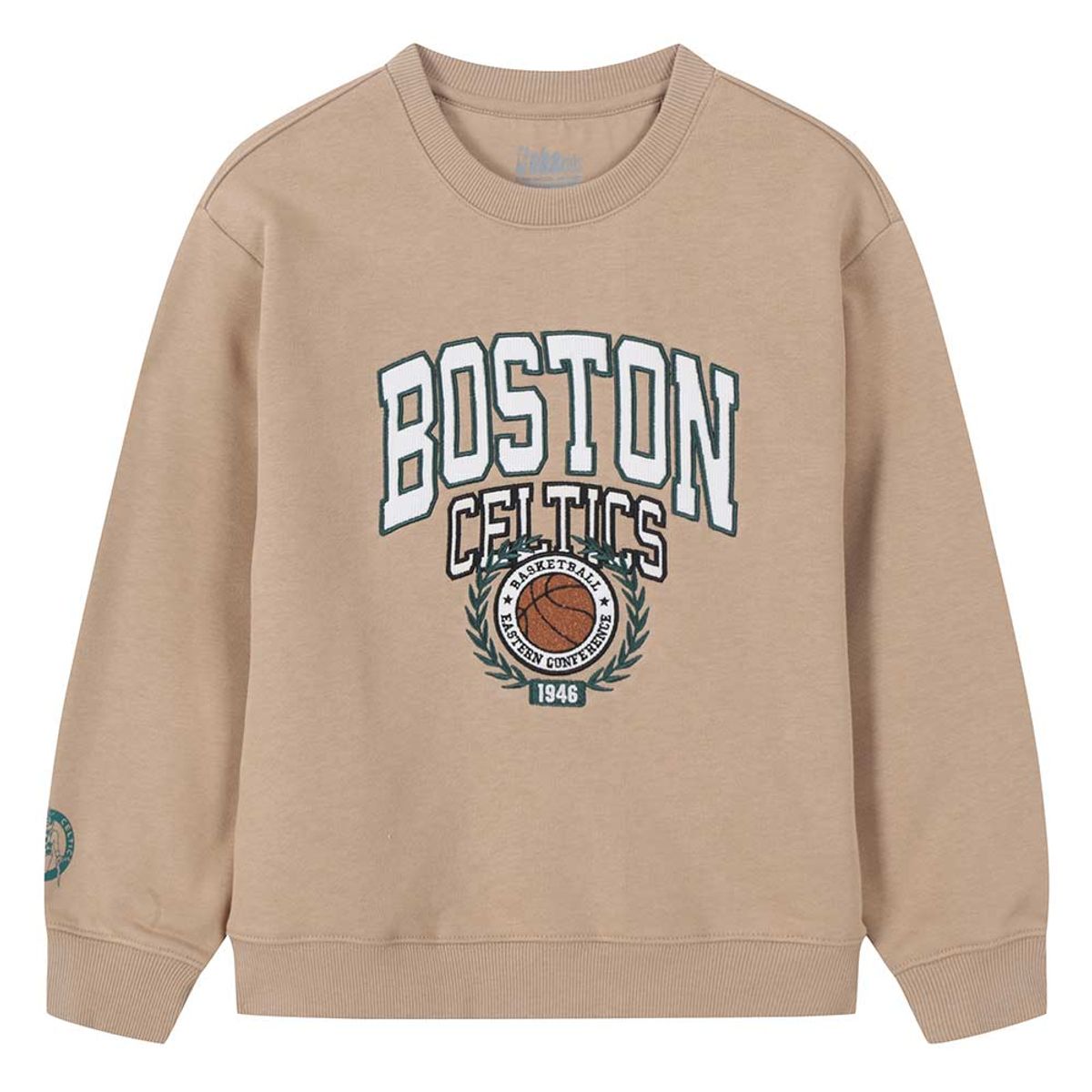 엔비에이 키즈(NBA KIDS) BOS 팀 로고 맨투맨(K254TS070P) 베이지