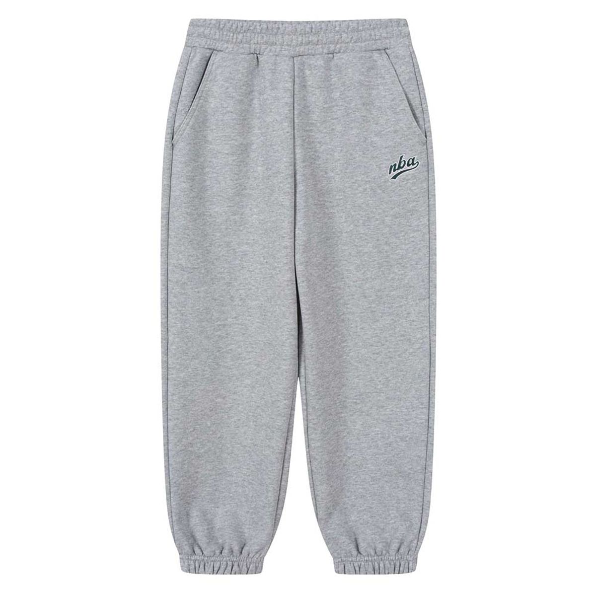 엔비에이 키즈(NBA KIDS) NBA 로고 조거팬츠(K254TP070P) 멜란지 그레이