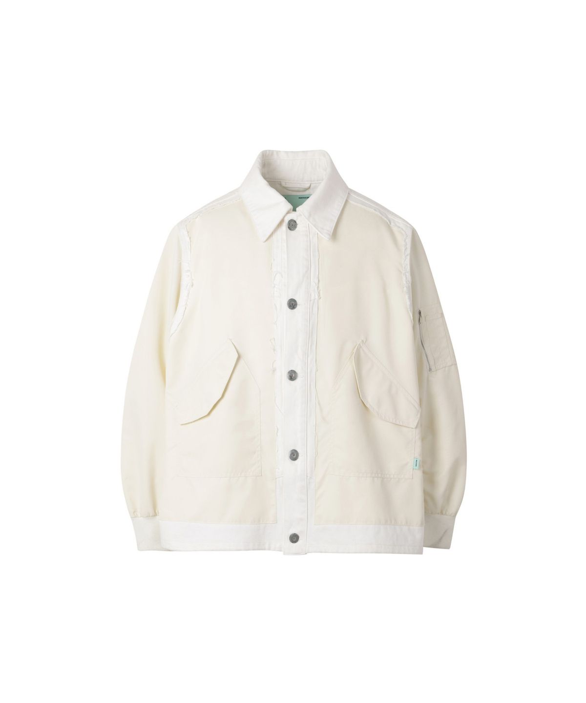 래코드(RECODE) (RE;CODE × OBJECTS IV LIFE by Daniel Arsham) MA-1 Mixed Jacket R0JAA25200WHX