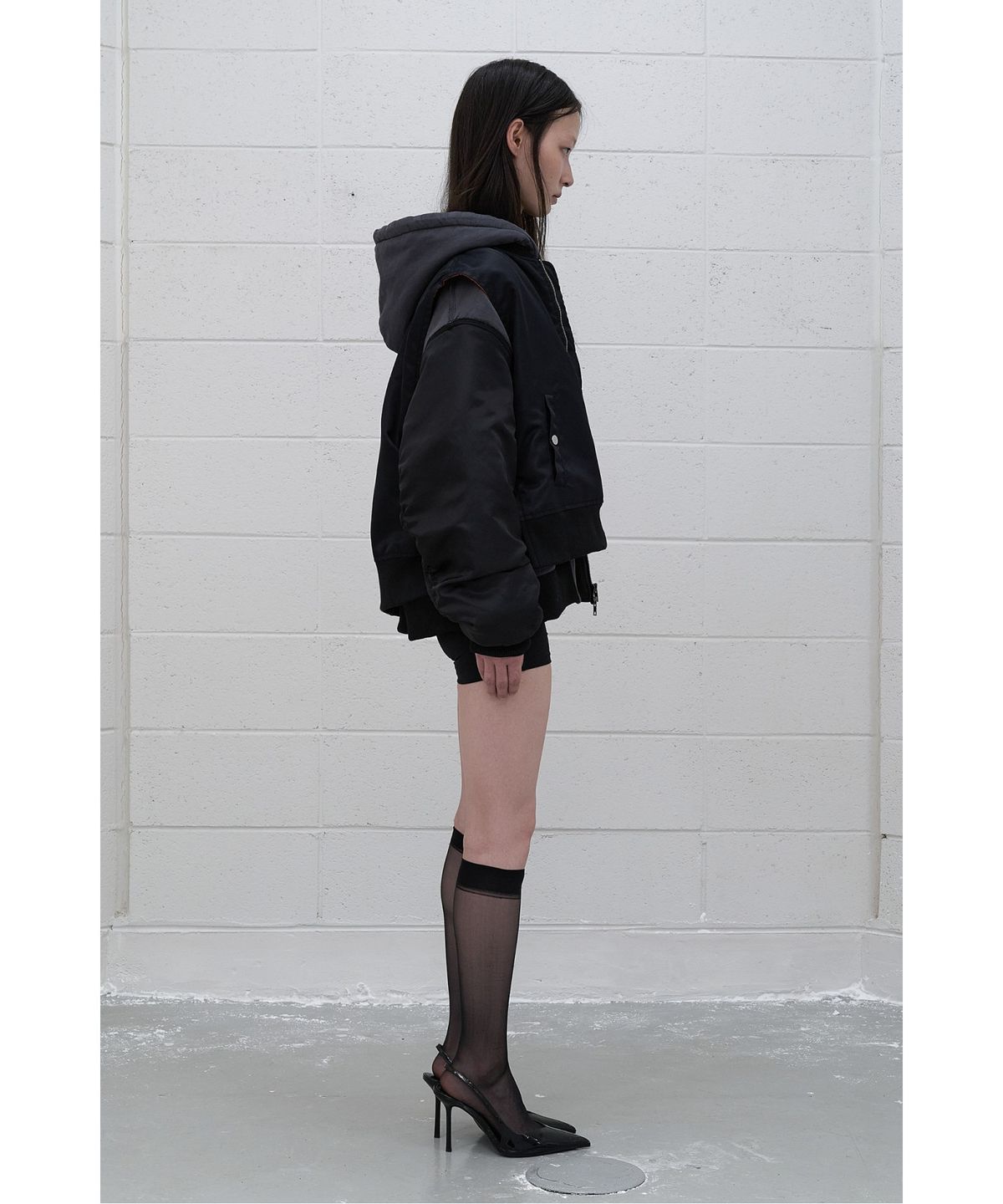 래코드(RECODE) (RE;CODE × OBJECTS IV LIFE by Daniel Arsham) Inside-Out Hoodie Jumper R0UAW25201GYX