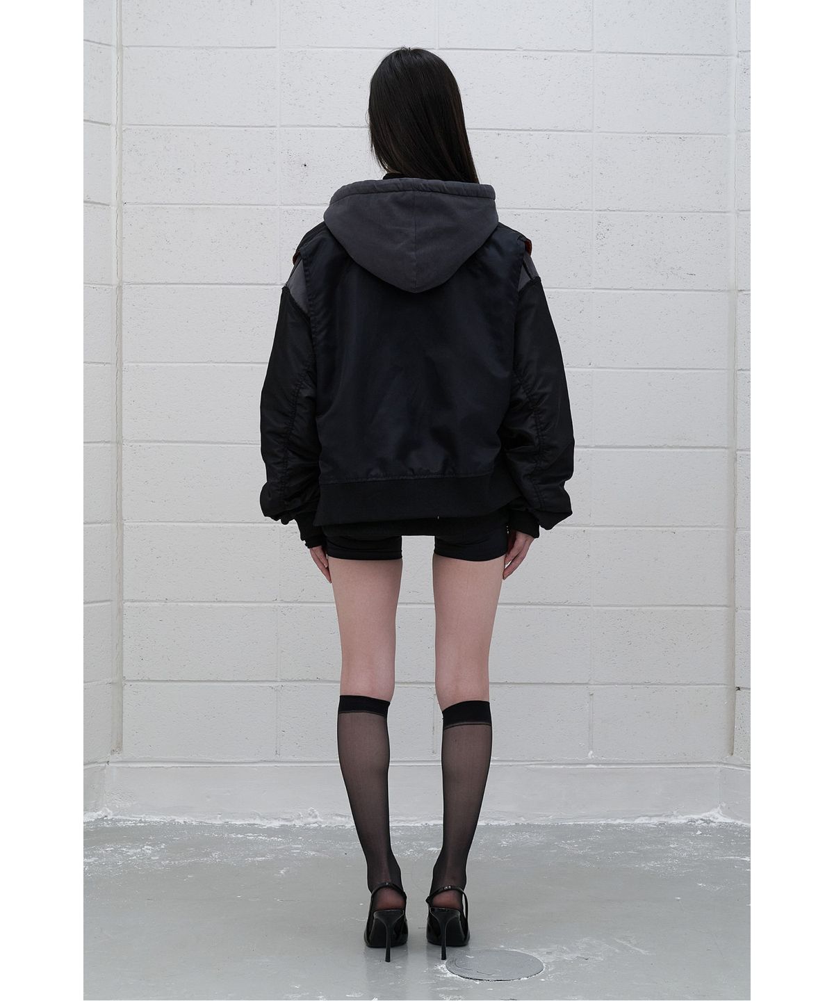 래코드(RECODE) (RE;CODE × OBJECTS IV LIFE by Daniel Arsham) Inside-Out Hoodie Jumper R0UAW25201GYX