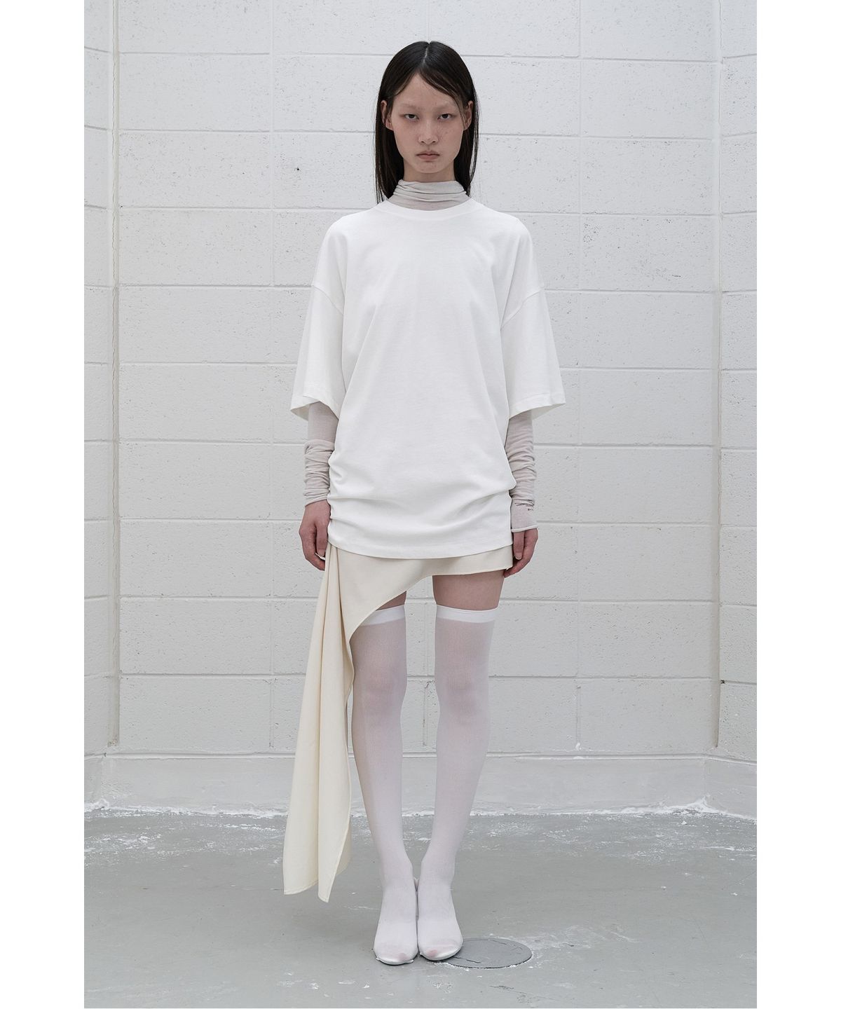 래코드(RECODE) (RE;CODE × OBJECTS IV LIFE by Daniel Arsham) Typography T-shirt R0TAX25222WHX