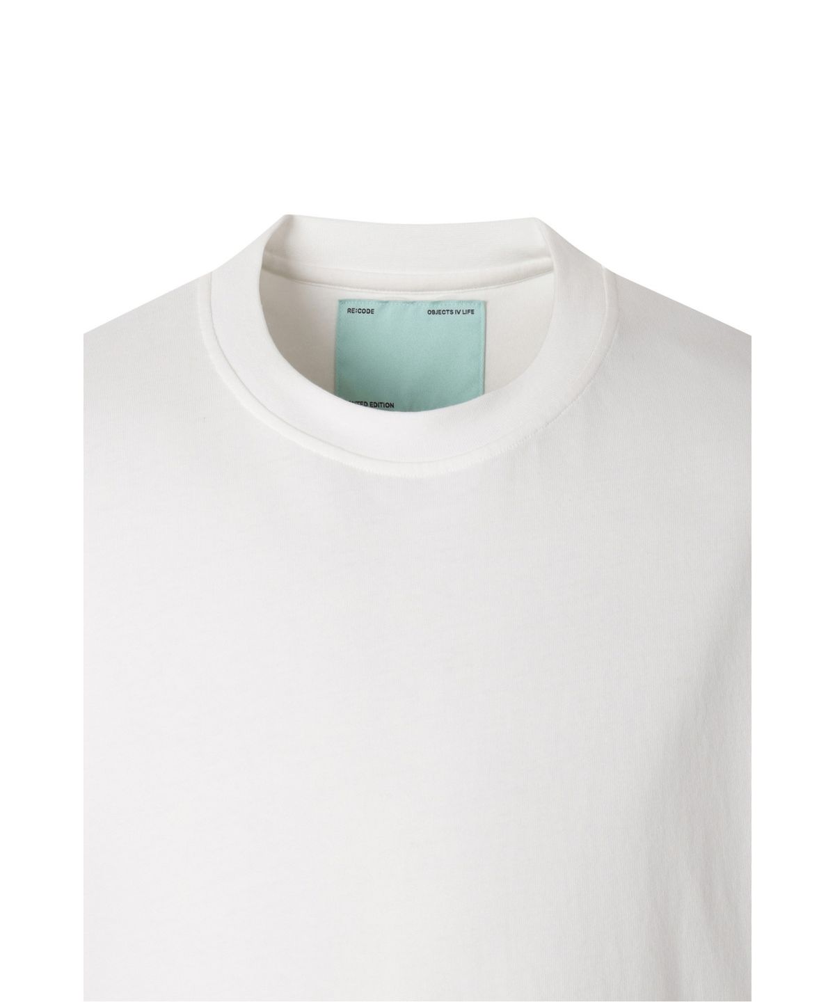 래코드(RECODE) (RE;CODE × OBJECTS IV LIFE by Daniel Arsham) Typography T-shirt R0TAX25222WHX