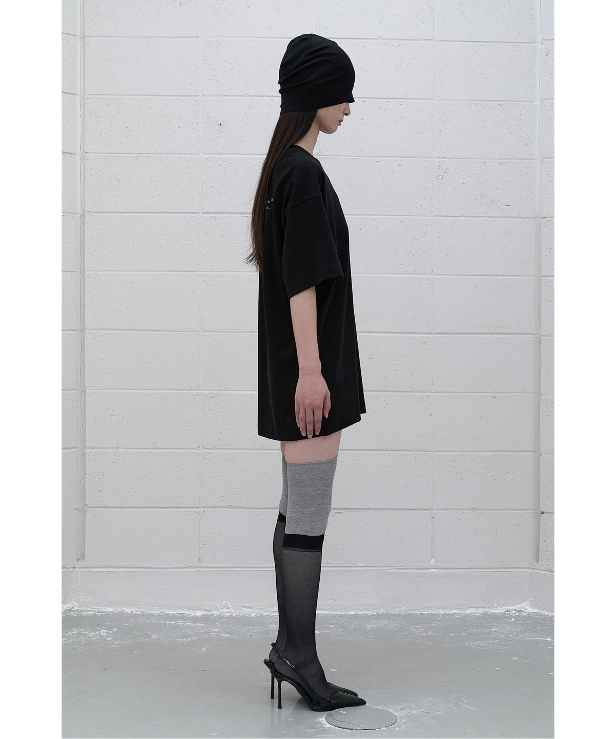 래코드(RECODE) (RE;CODE × OBJECTS IV LIFE by Daniel Arsham) Typography T-shirt R0TAX25222BKX