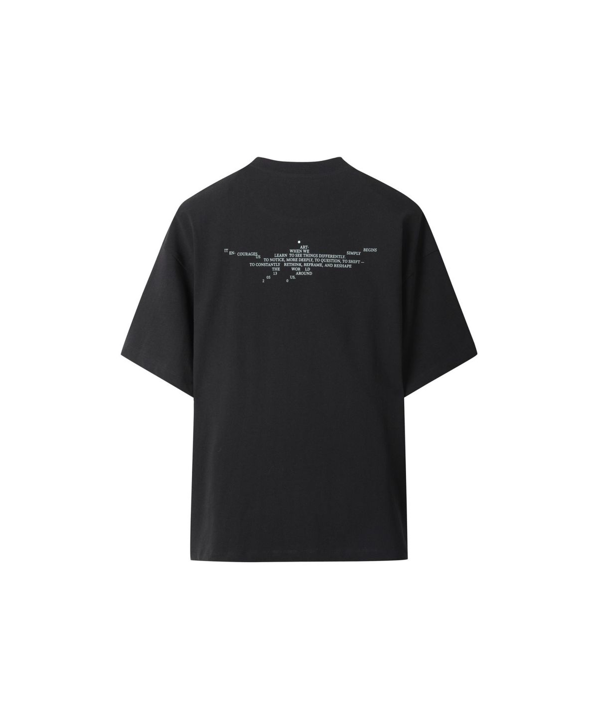 래코드(RECODE) (RE;CODE × OBJECTS IV LIFE by Daniel Arsham) Typography T-shirt R0TAX25222BKX
