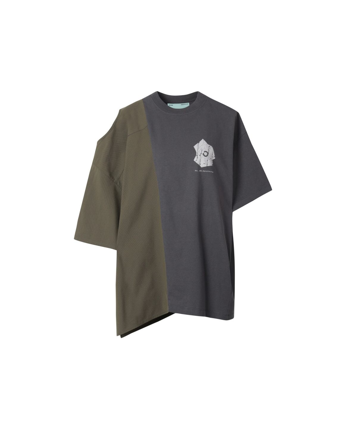 래코드(RECODE) (RE;CODE × OBJECTS IV LIFE by Daniel Arsham) Half Fabric Mixed Top R0TAX25220GYX