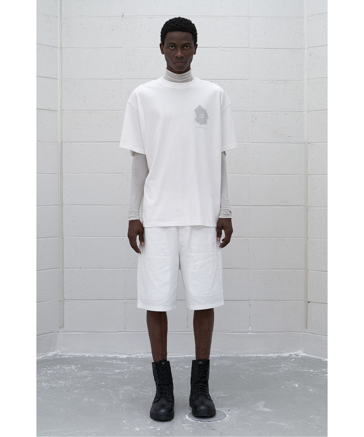 래코드(RECODE) (RE;CODE × OBJECTS IV LIFE by Daniel Arsham) Garment Layered T-shirt R0TAX25221WHX