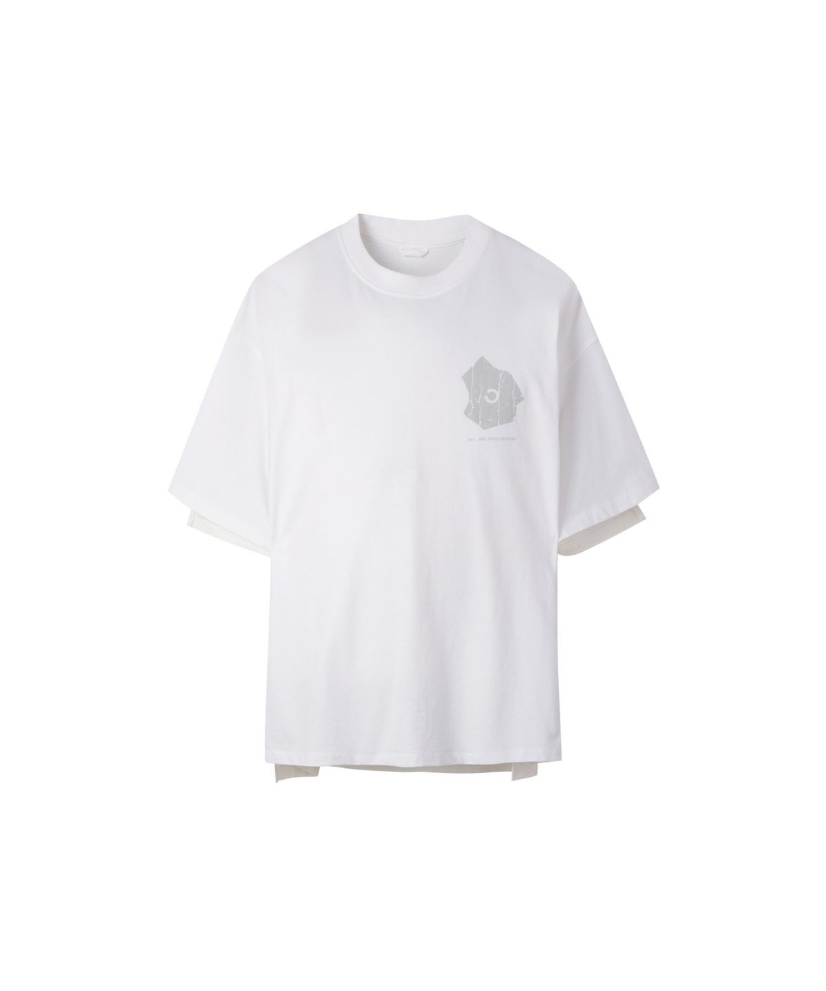 래코드(RECODE) (RE;CODE × OBJECTS IV LIFE by Daniel Arsham) Garment Layered T-shirt R0TAX25221WHX