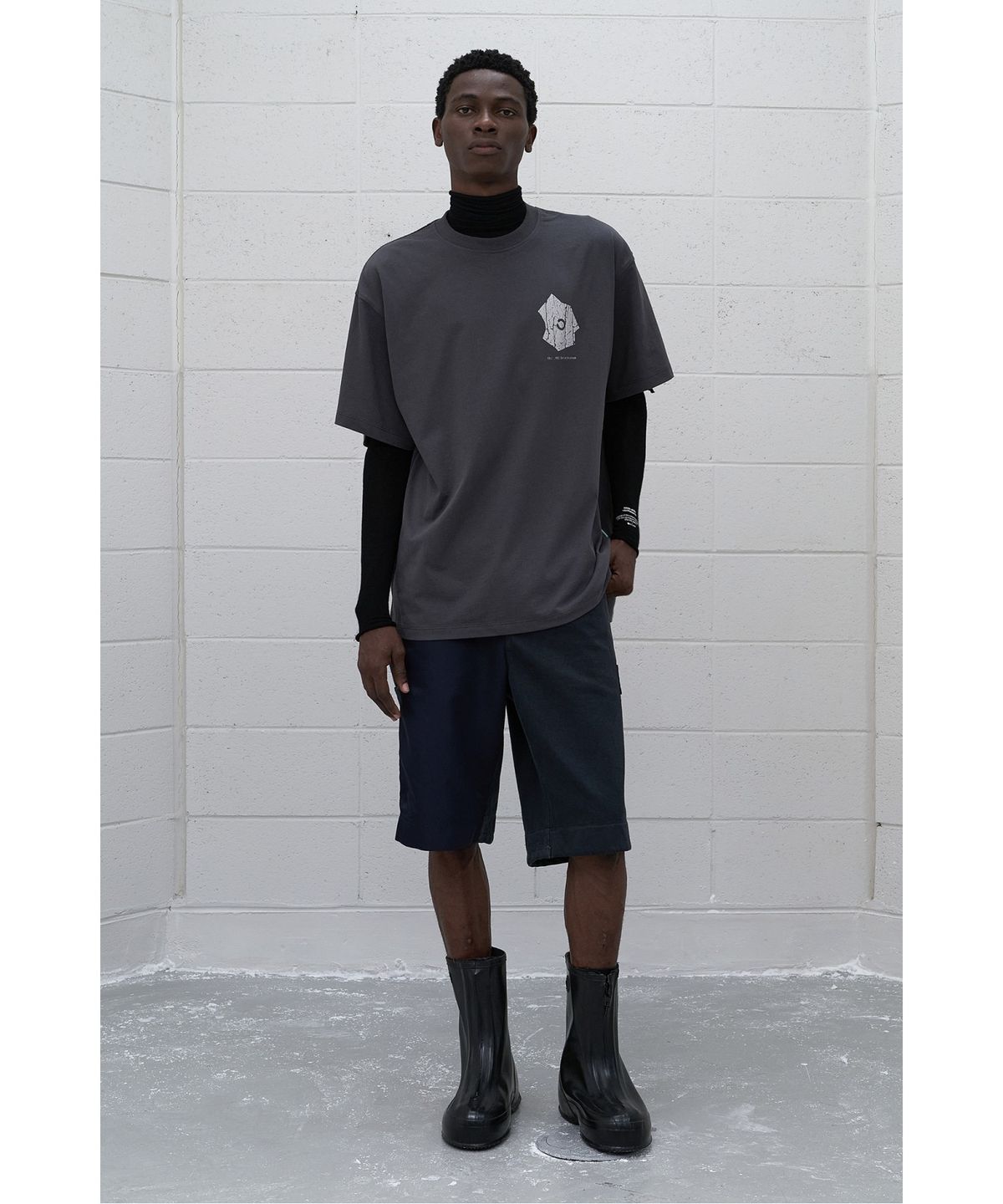 래코드(RECODE) (RE;CODE × OBJECTS IV LIFE by Daniel Arsham) Garment Layered T-shirt R0TAX25221GYX