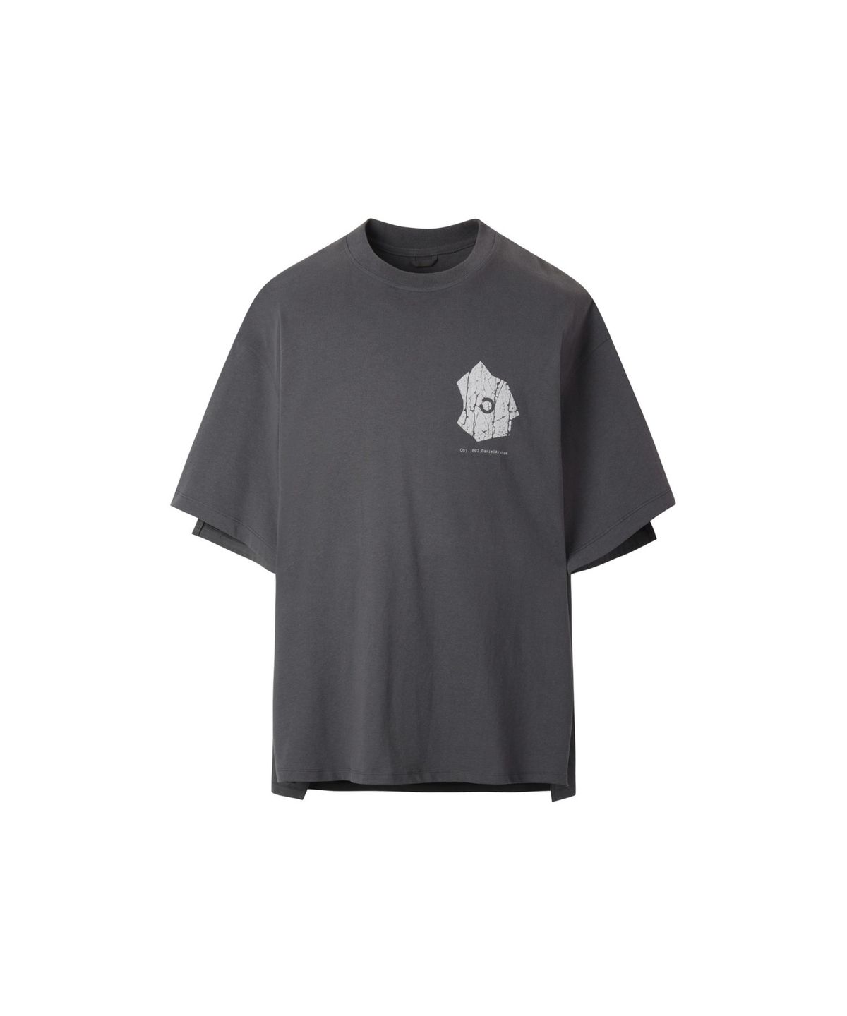 래코드(RECODE) (RE;CODE × OBJECTS IV LIFE by Daniel Arsham) Garment Layered T-shirt R0TAX25221GYX