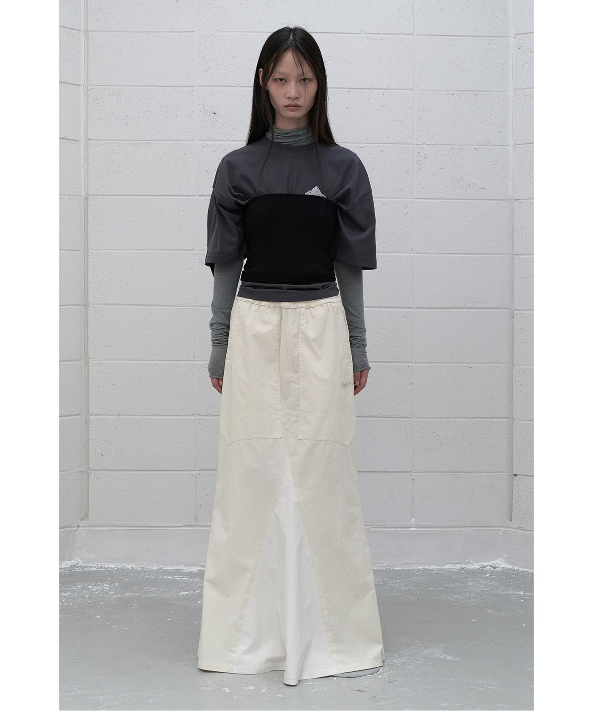 래코드(RECODE) (RE;CODE × OBJECTS IV LIFE by Daniel Arsham) Reworked Maxi Skirt R0KAA25232IVX