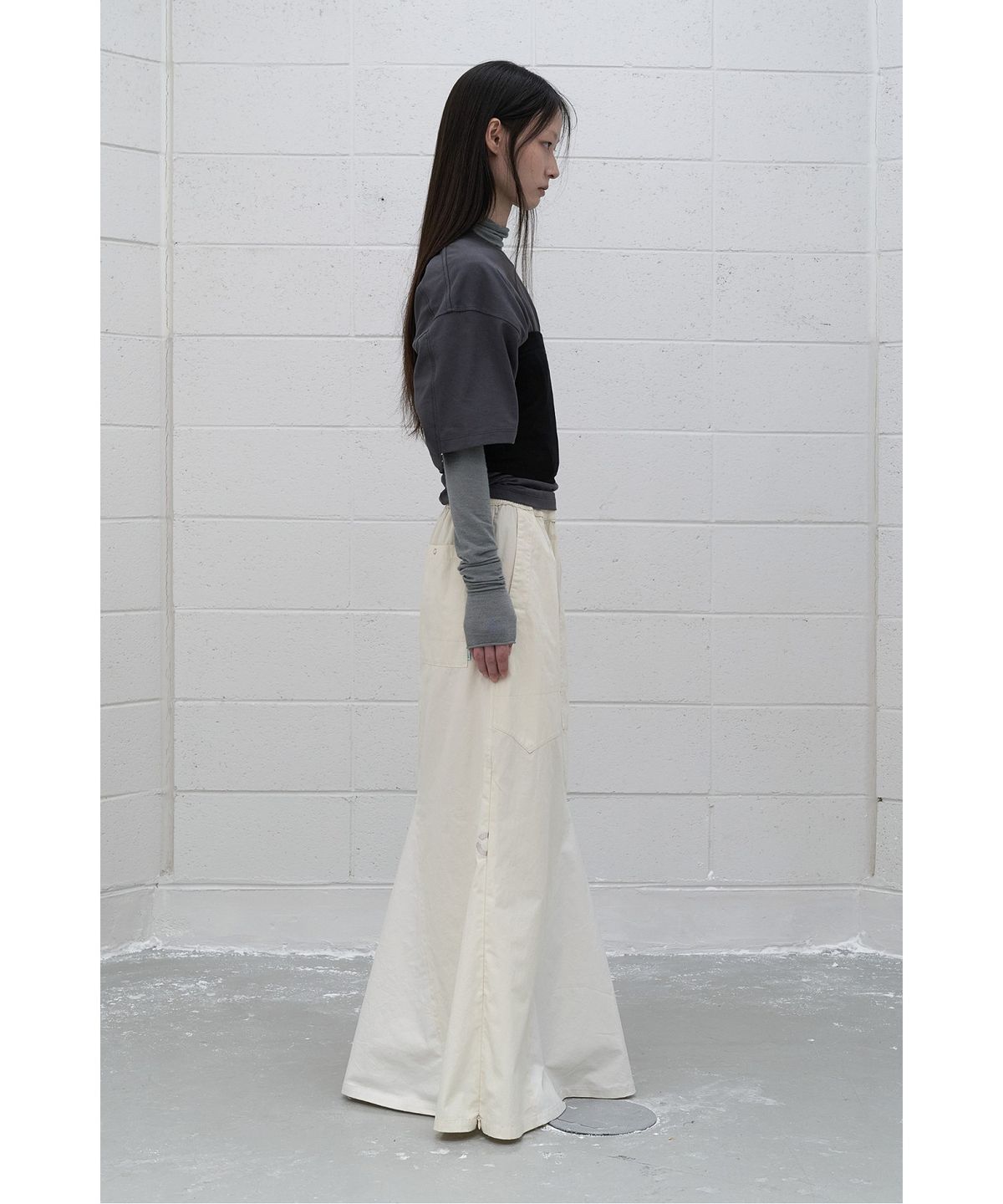 래코드(RECODE) (RE;CODE × OBJECTS IV LIFE by Daniel Arsham) Reworked Maxi Skirt R0KAA25232IVX