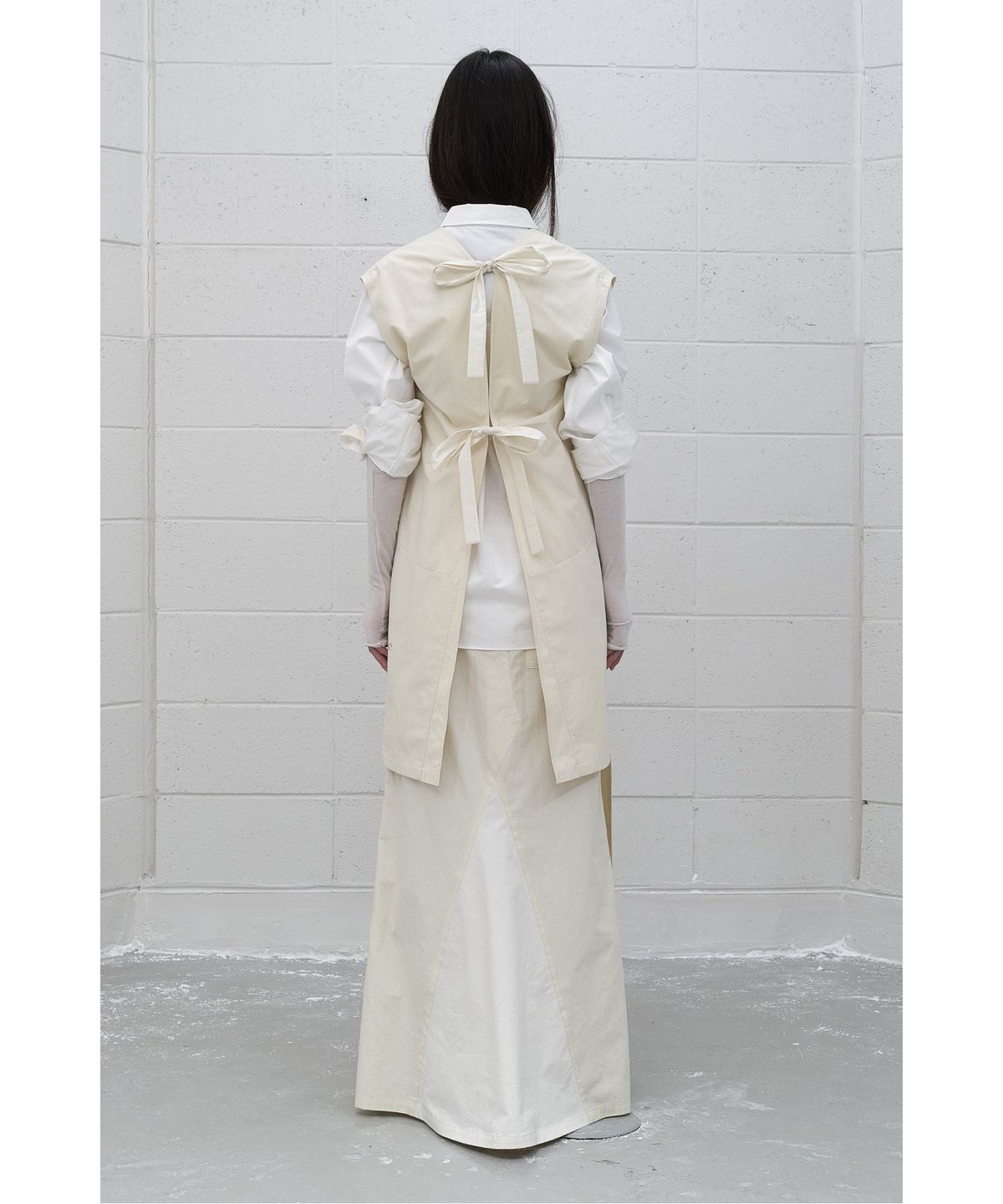 래코드(RECODE) (RE;CODE × OBJECTS IV LIFE by Daniel Arsham) Reworked Pants Layering Dress R0DAA25202IVX