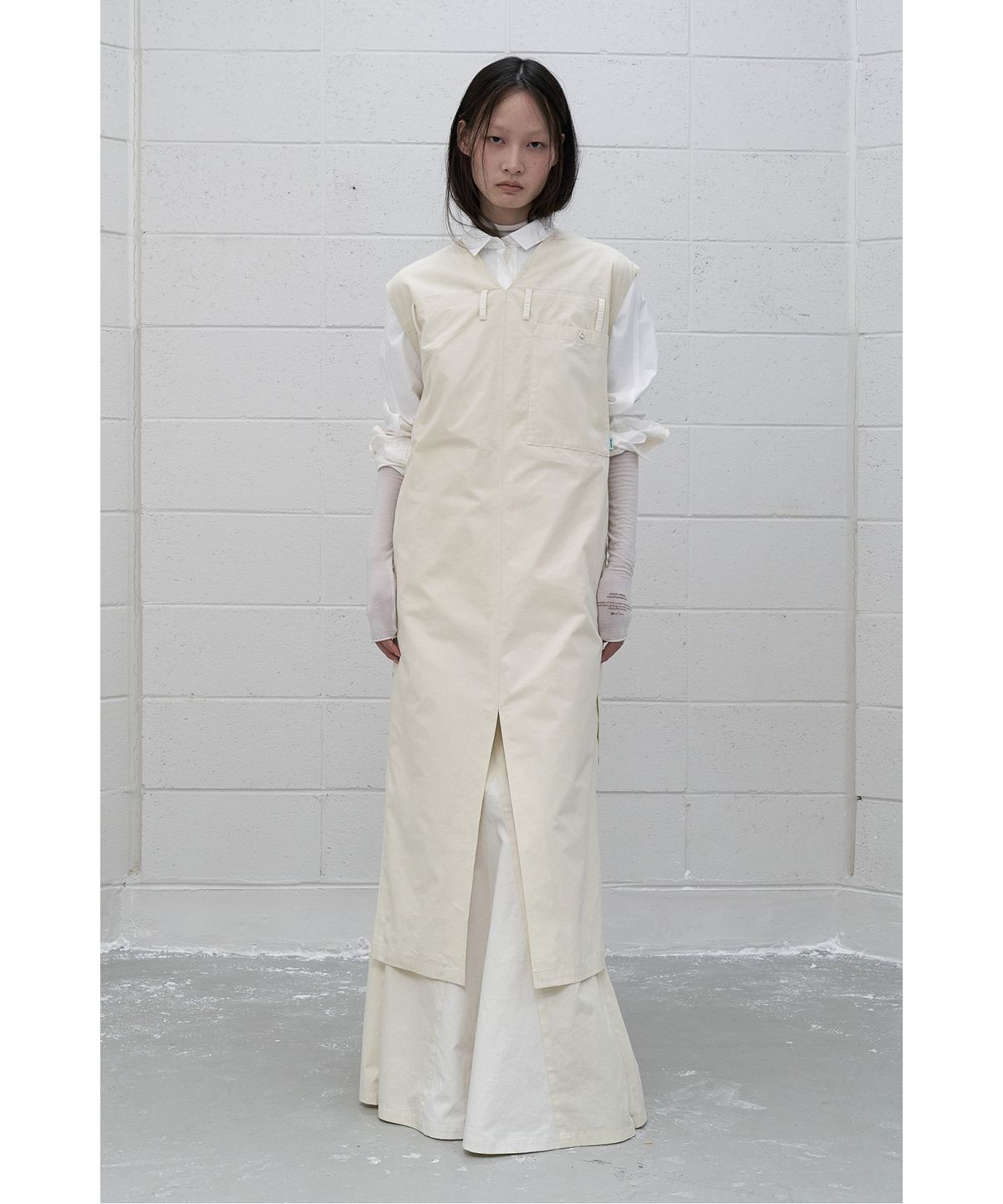 래코드(RECODE) (RE;CODE × OBJECTS IV LIFE by Daniel Arsham) Reworked Pants Layering Dress R0DAA25202IVX
