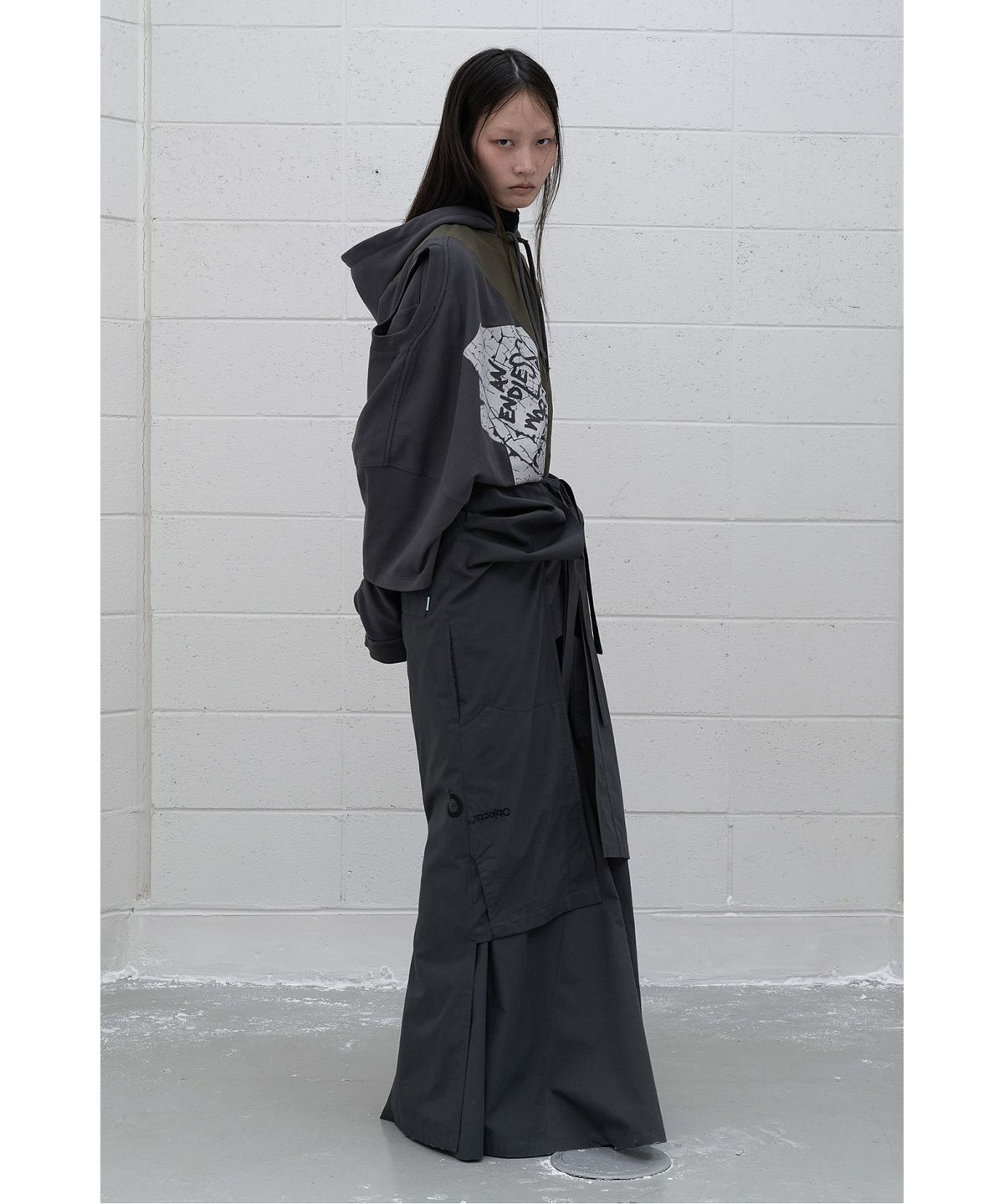 래코드(RECODE) (RE;CODE × OBJECTS IV LIFE by Daniel Arsham) Reworked Pants Layering Dress R0DAA25202GYX
