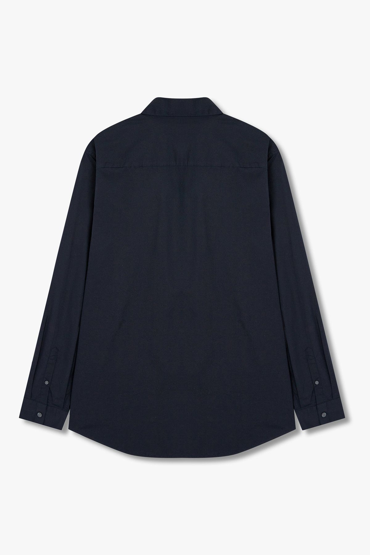 아르마니 익스체인지(ARMANI EXCHANGE) 남성 로고 자수 스트레치 셔츠_다크 네이비 A415320006