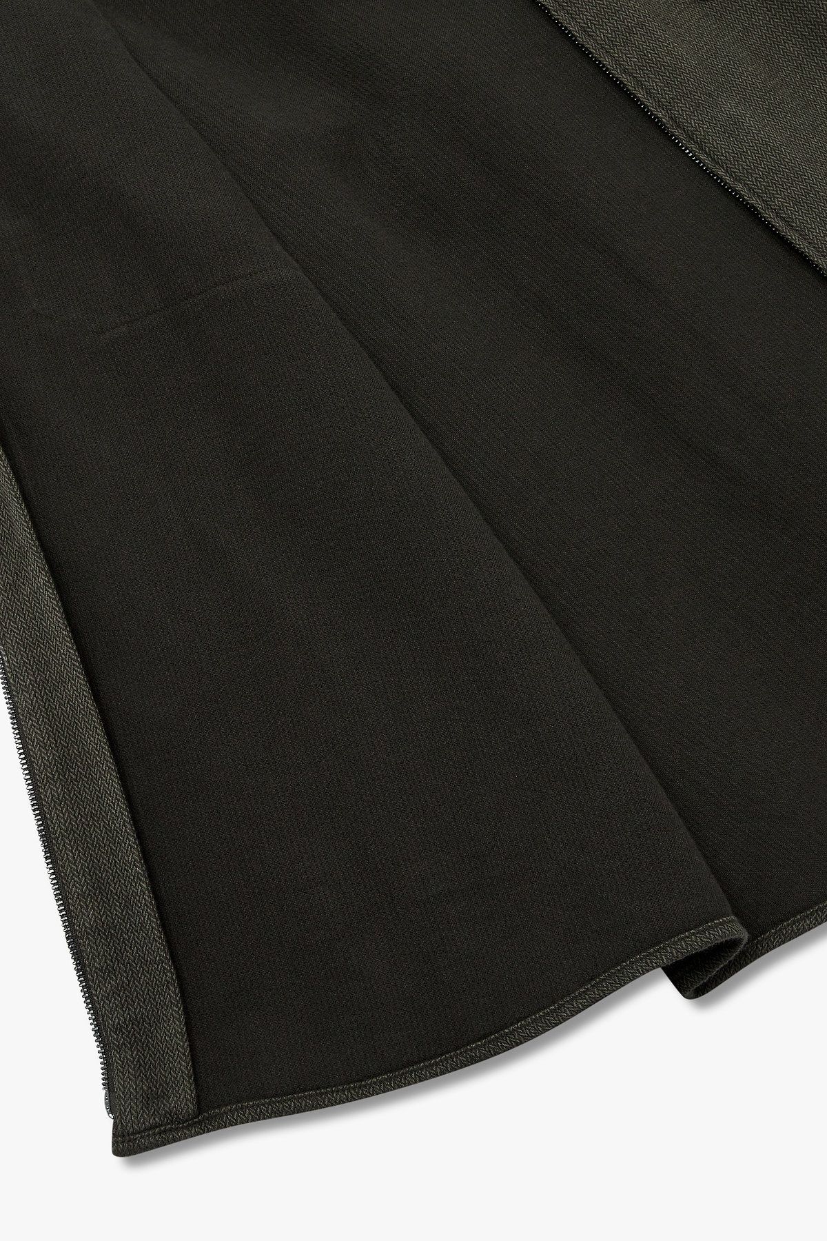 아르마니 익스체인지(ARMANI EXCHANGE) 남성 소프트 코튼 지퍼드 셔츠_그린 A415320004
