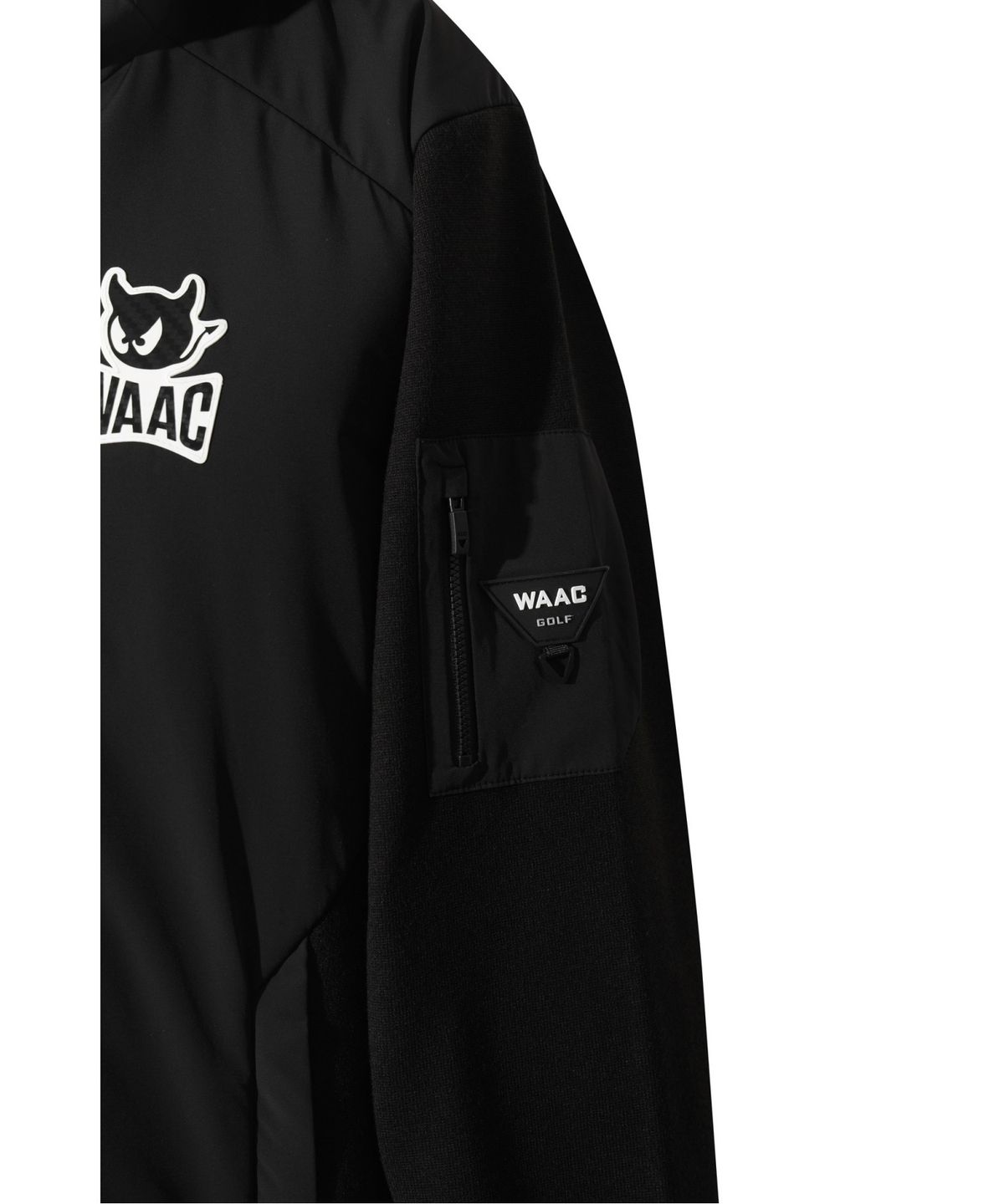 왁(WAAC) [PLAYER S EDITION] Knit Hybrid Hoodie Jacket WMWAW25702BKX
