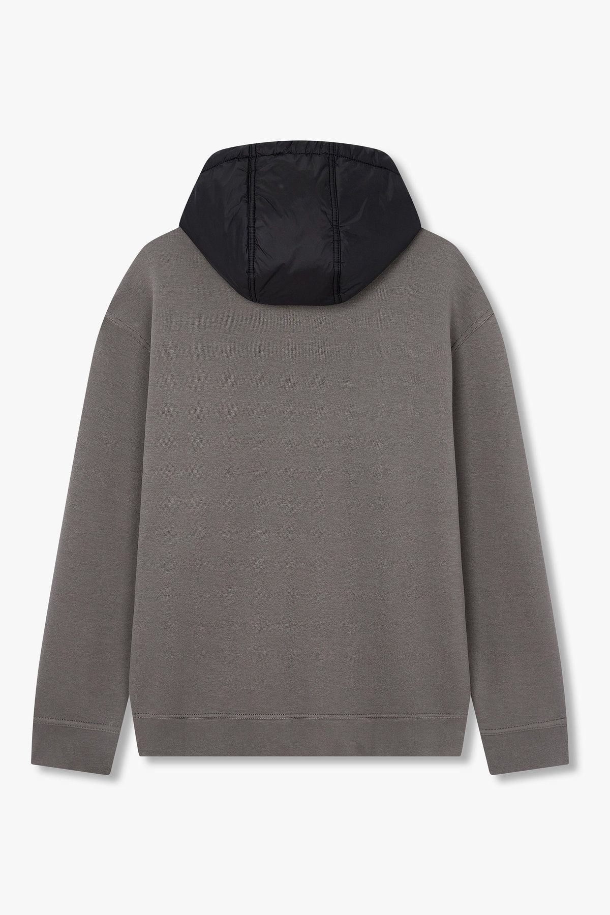 아르마니 익스체인지(ARMANI EXCHANGE) 남성 콘트라스트 로고 패치 후디_다크 그레이 A415331020