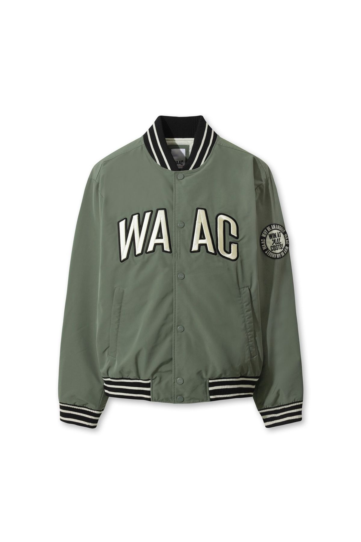 왁(WAAC) Men Padded Varsity Jacket WMUAW25706GRD