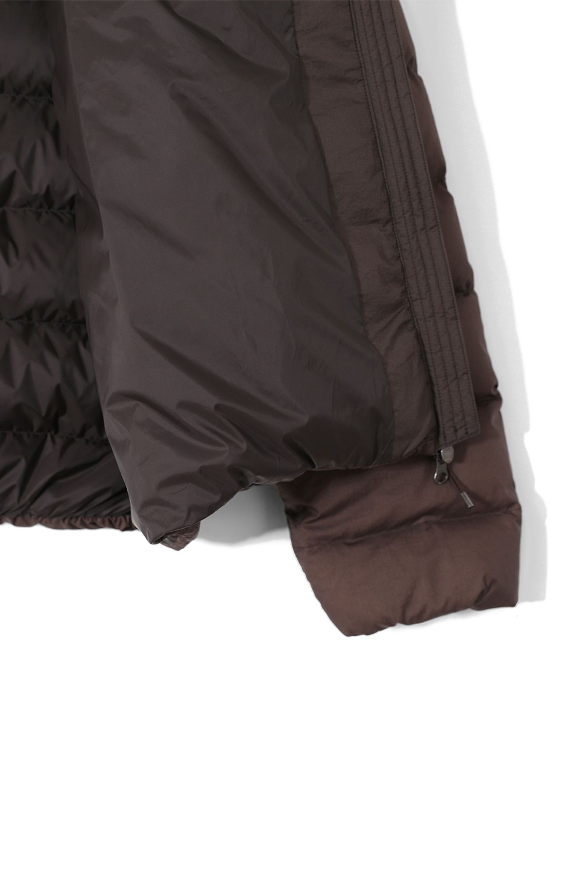 홀리선(HORLISUN) Frost Hood Duckdown Light Jacket Dark Brown