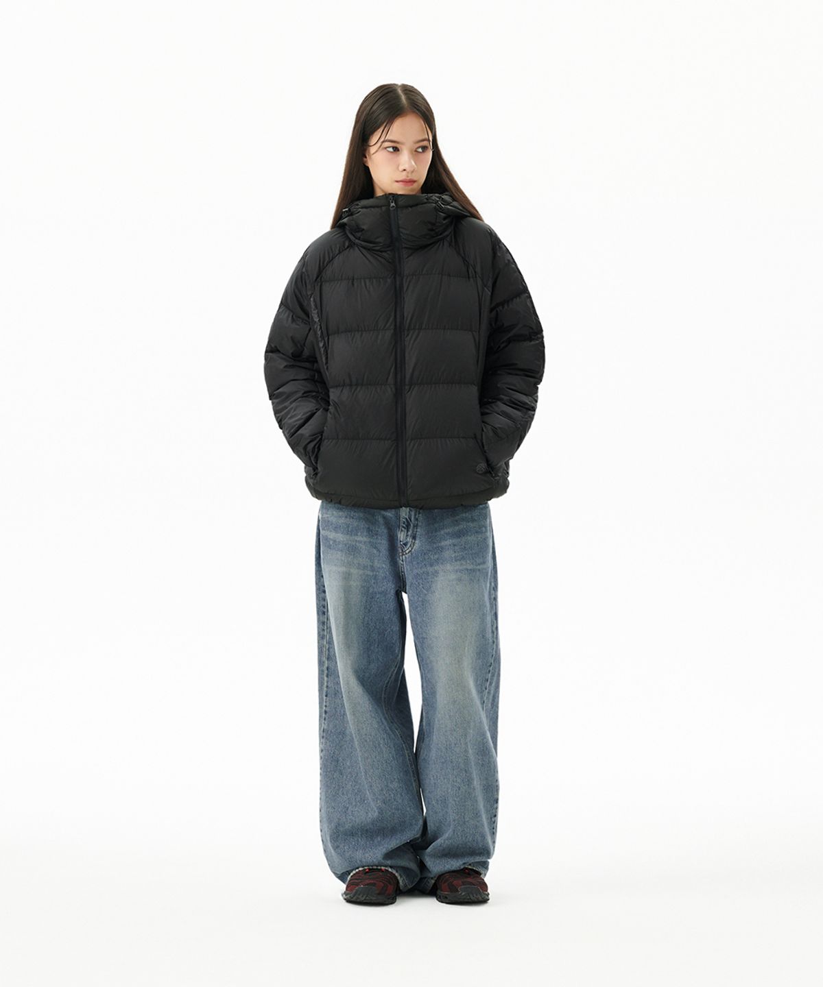 마하그리드(MAHAGRID) PANELED DOWN PUFFER BLACK(MG2FWMB901A)