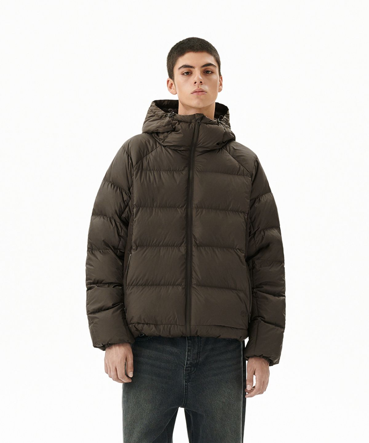 마하그리드(MAHAGRID) PANELED DOWN PUFFER BROWN(MG2FWMB901A)
