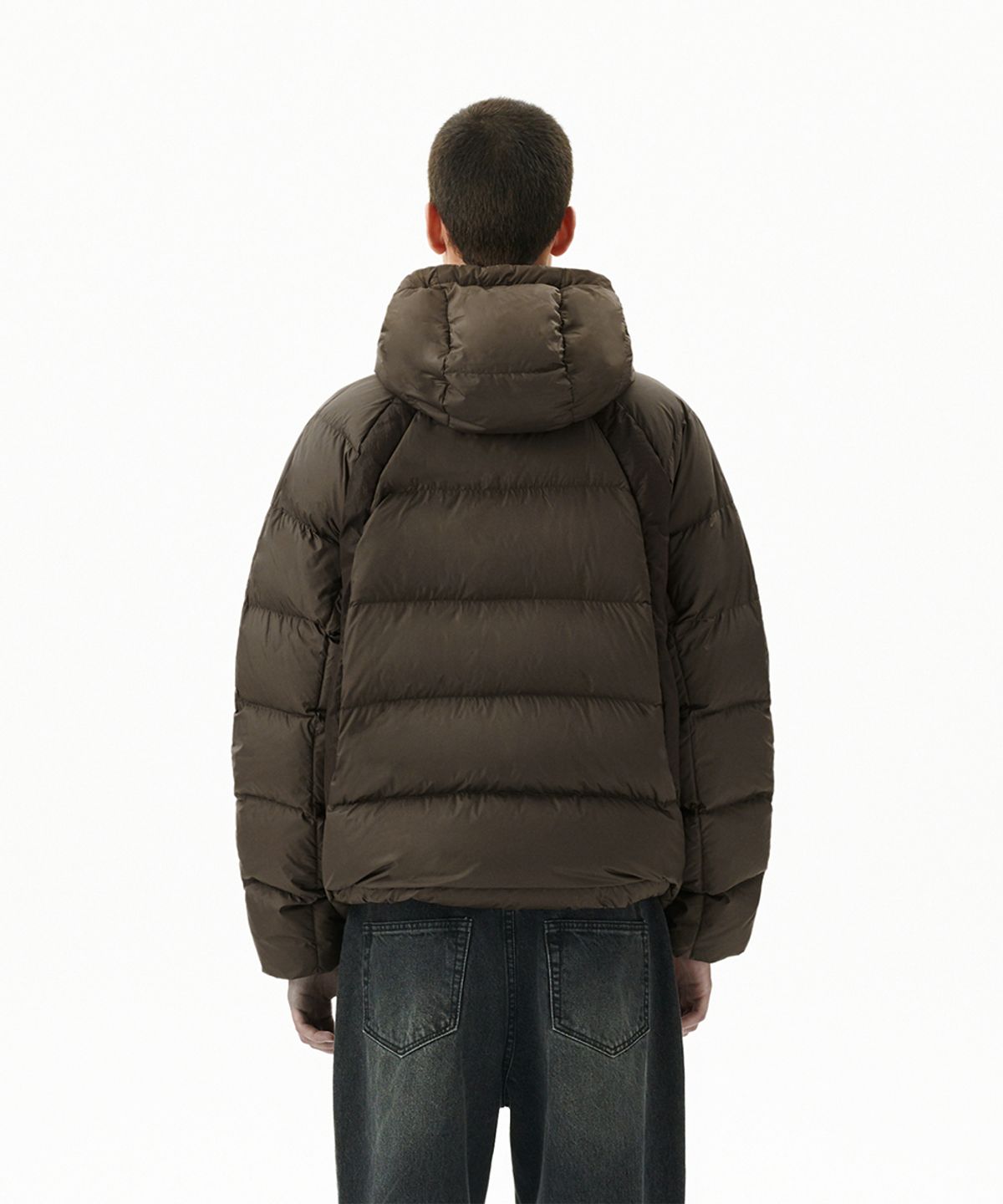 마하그리드(MAHAGRID) PANELED DOWN PUFFER BROWN(MG2FWMB901A)