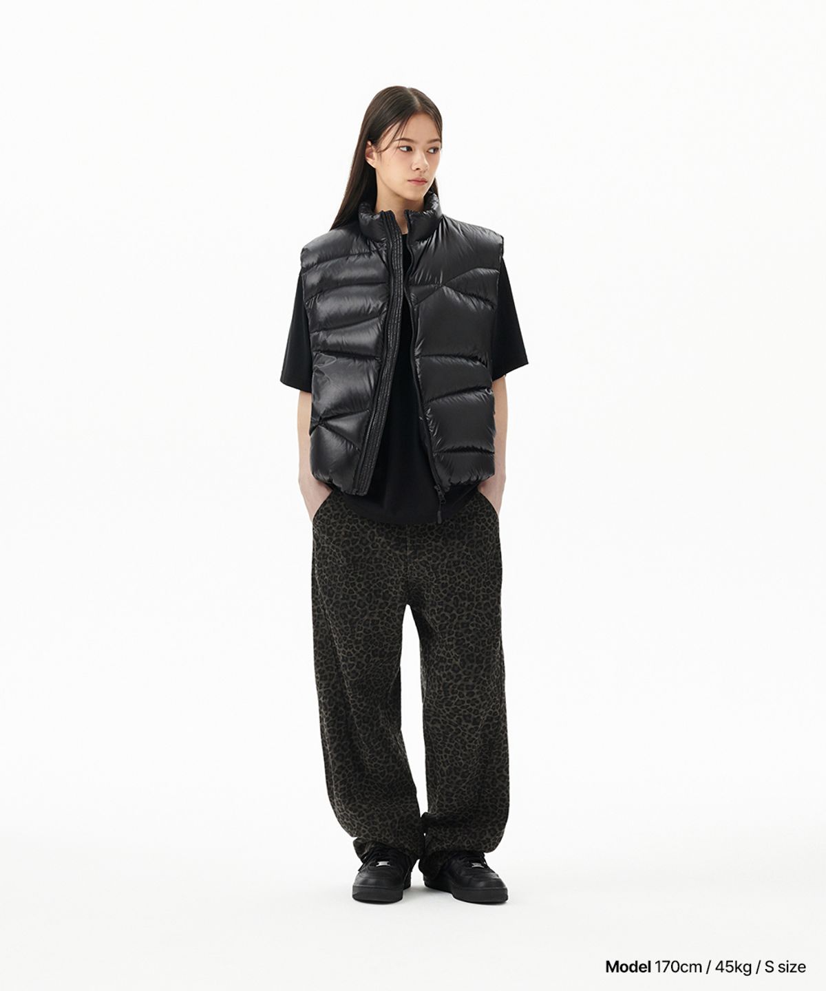 마하그리드(MAHAGRID) WAVY DOWN VEST BLACK(MG2FWMB902A)