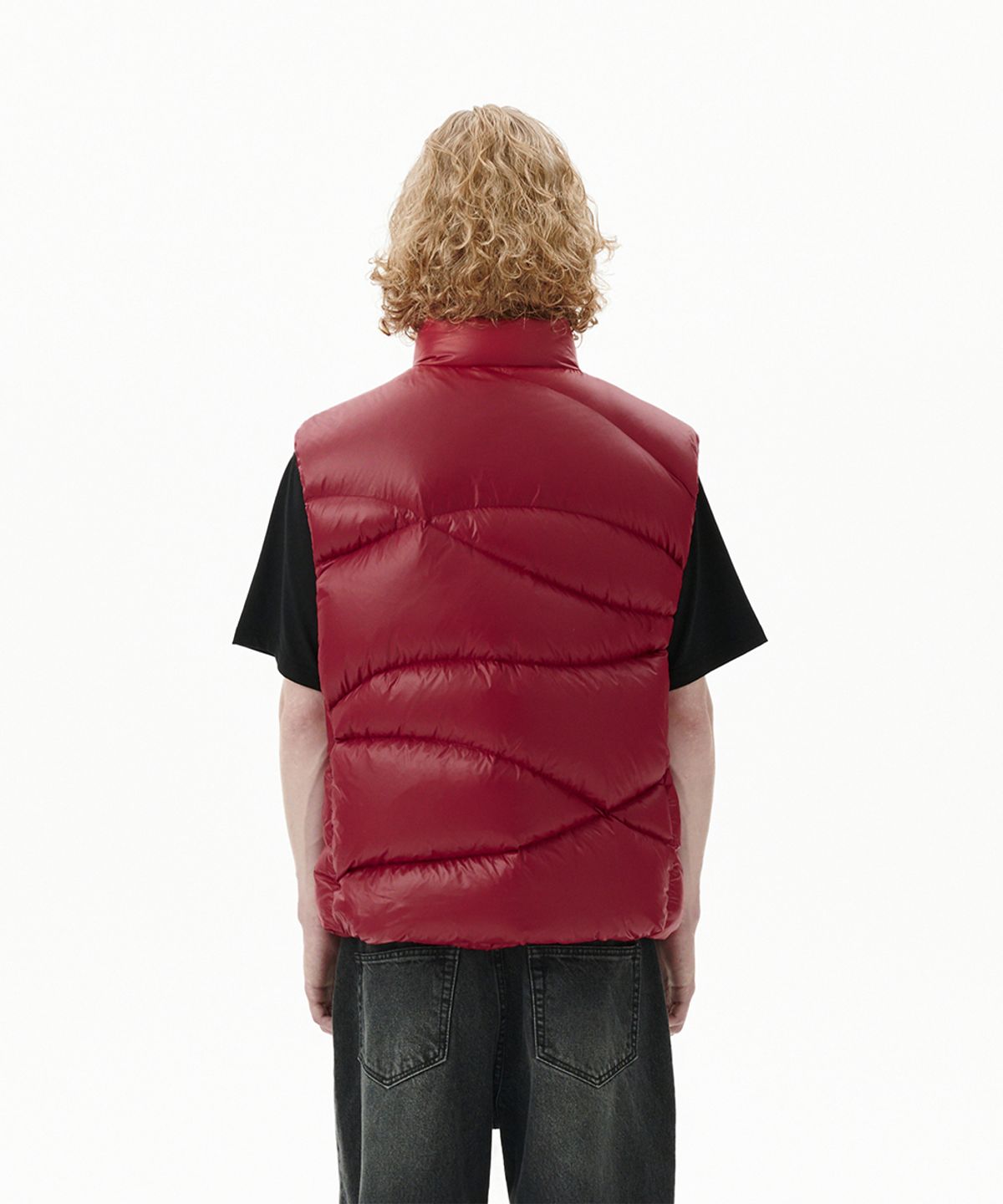 마하그리드(MAHAGRID) WAVY DOWN VEST RED(MG2FWMB902A)