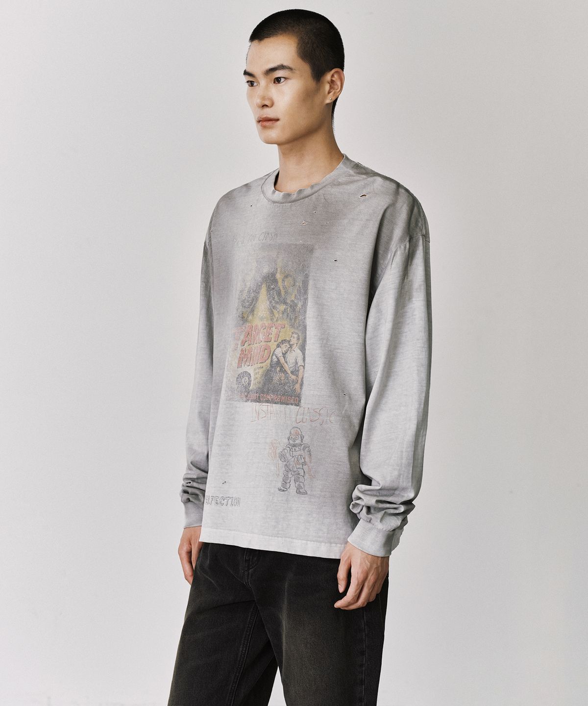 브랜디드(BRANDED) MIND ARCHIVE LONG SLEEVE [PIGMENT GRAY]