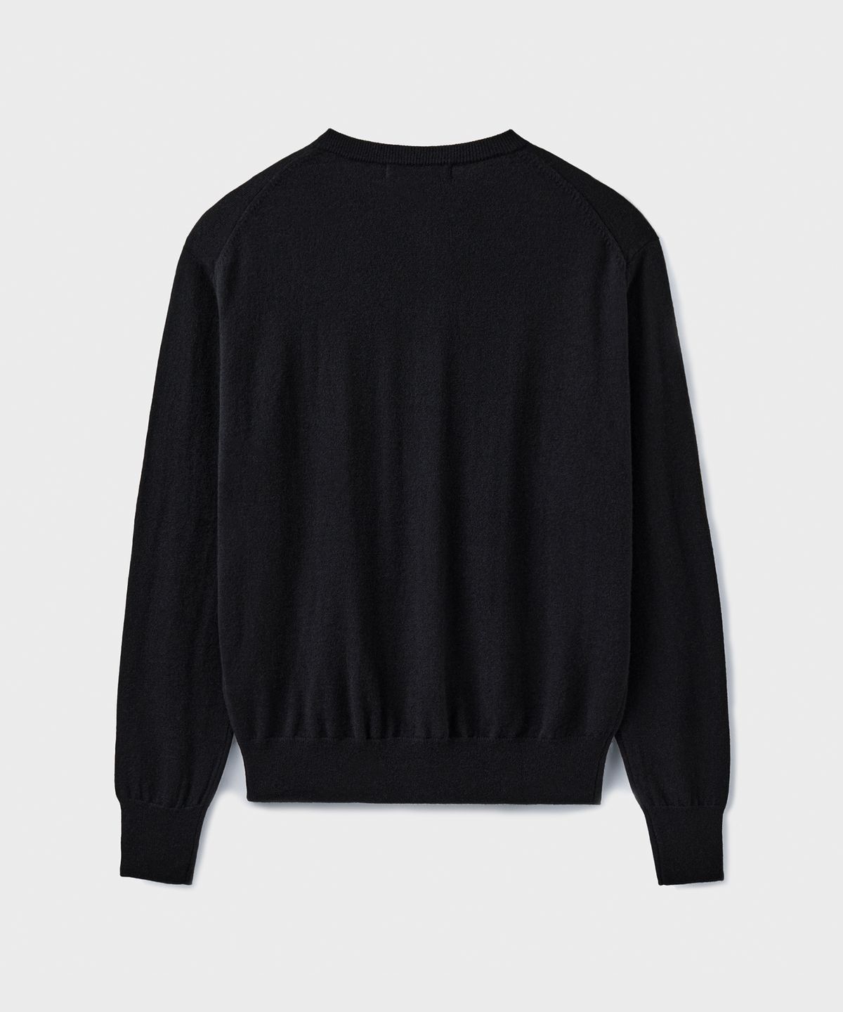 브랜디드(BRANDED) [SUPERIOR] ESSENTIAL SUPERFINE ROUND CARDIGAN [BLACK]