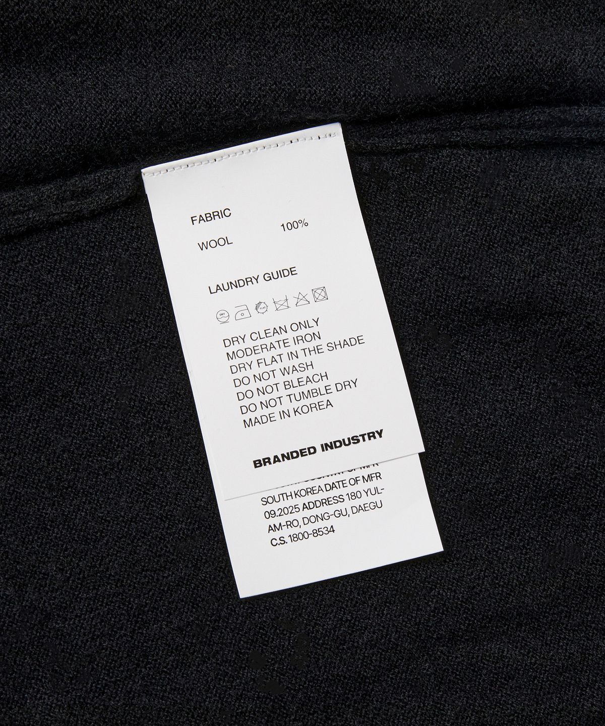 브랜디드(BRANDED) [SUPERIOR] ESSENTIAL SUPERFINE ROUND CARDIGAN [BLACK]