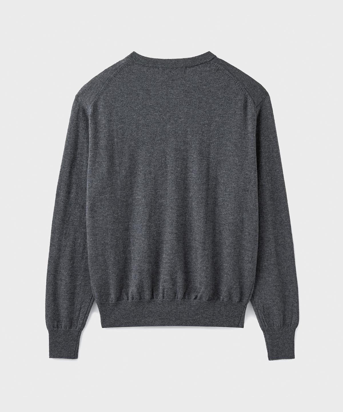 브랜디드(BRANDED) [SUPERIOR] ESSENTIAL SUPERFINE ROUND CARDIGAN [CHARCOAL]