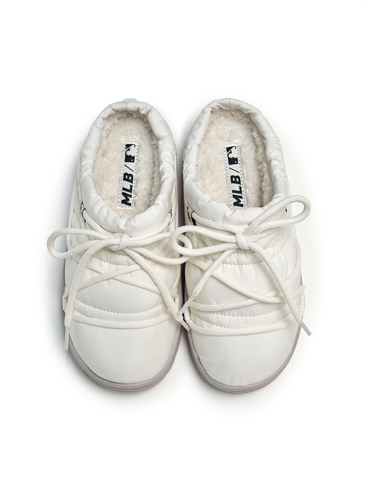 엠엘비(MLB) 플러쉬 패딩 뮬 레이스 LA (White)