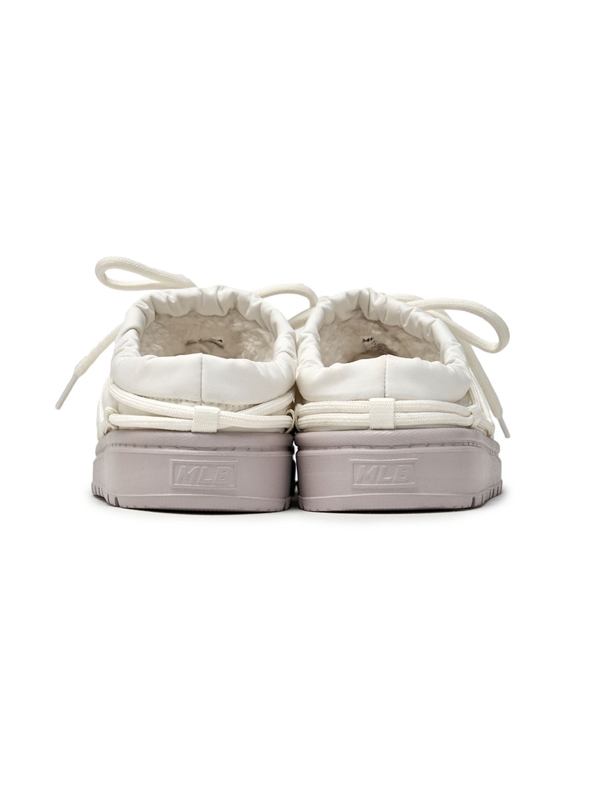 엠엘비(MLB) 플러쉬 패딩 뮬 레이스 LA (White)