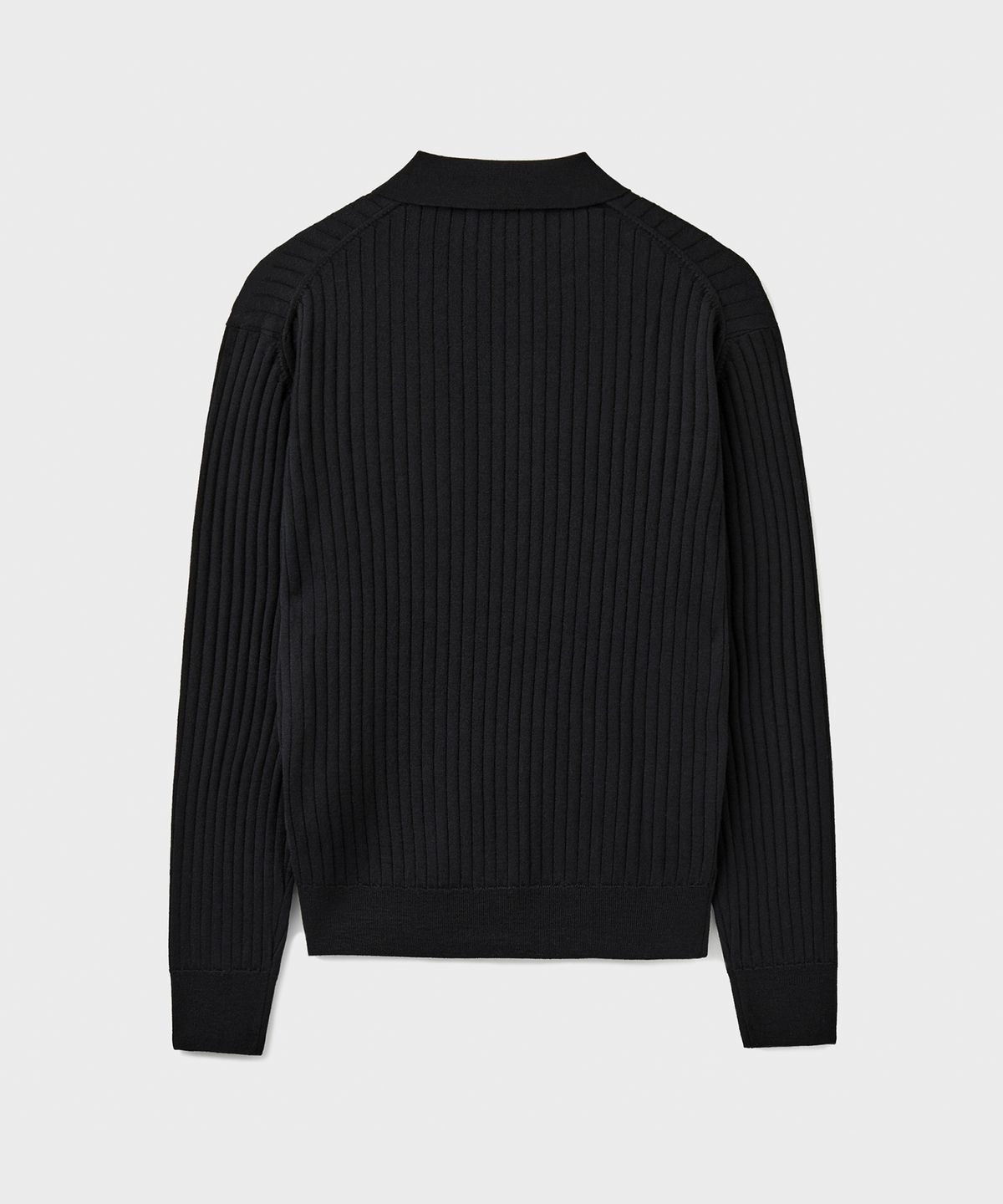 브랜디드(BRANDED) GRACE MERINO WOOL POLO KNIT [BLACK]
