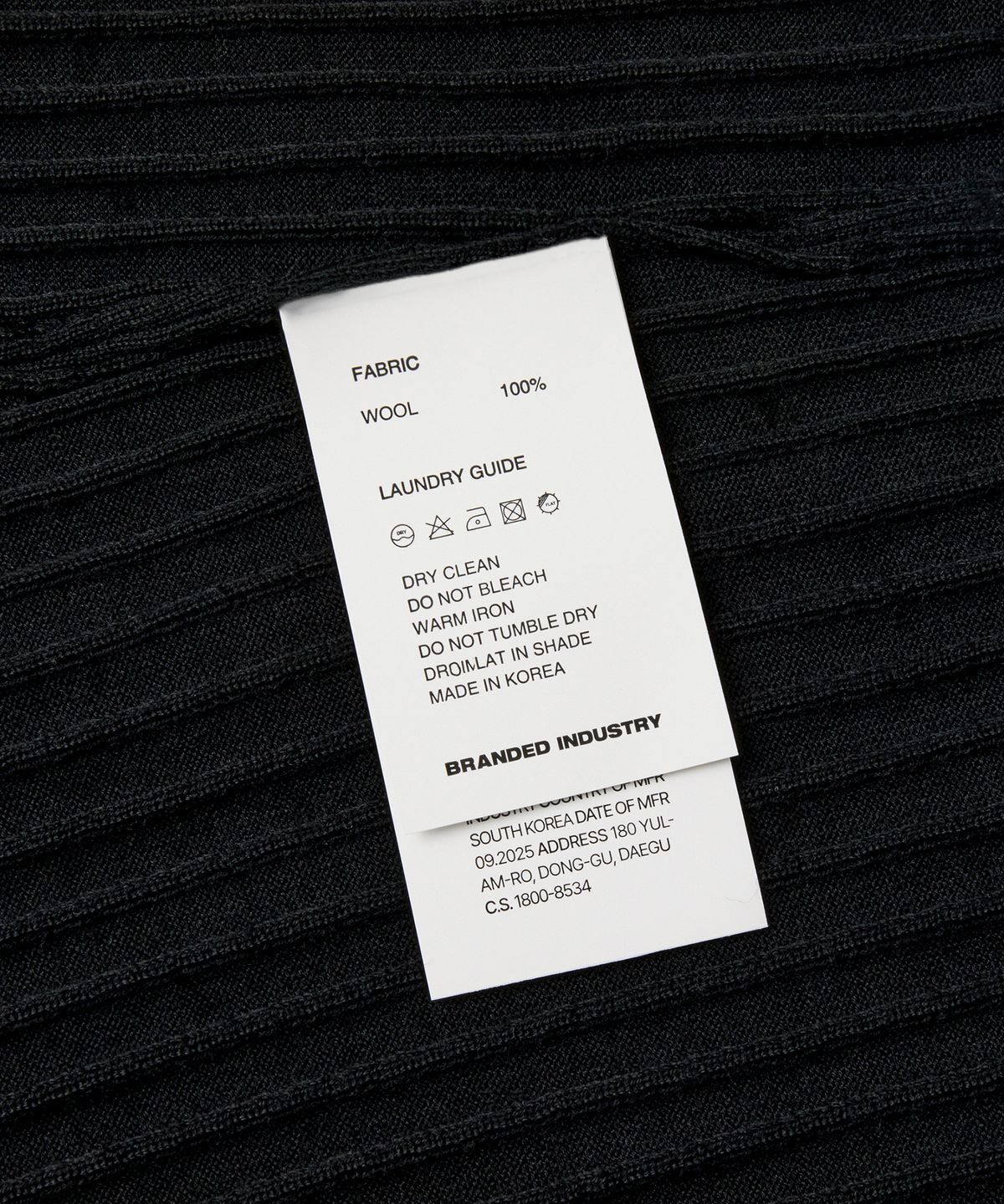 브랜디드(BRANDED) GRACE MERINO WOOL POLO KNIT [BLACK]