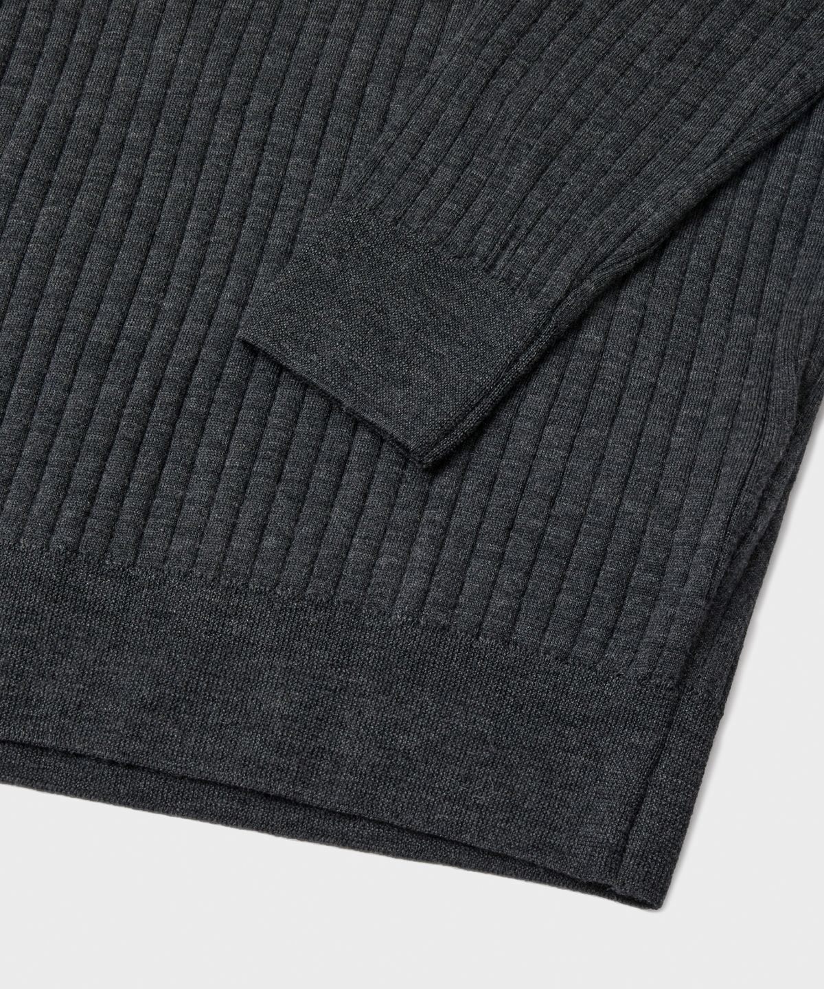 브랜디드(BRANDED) GRACE MERINO WOOL POLO KNIT [CHARCOAL]