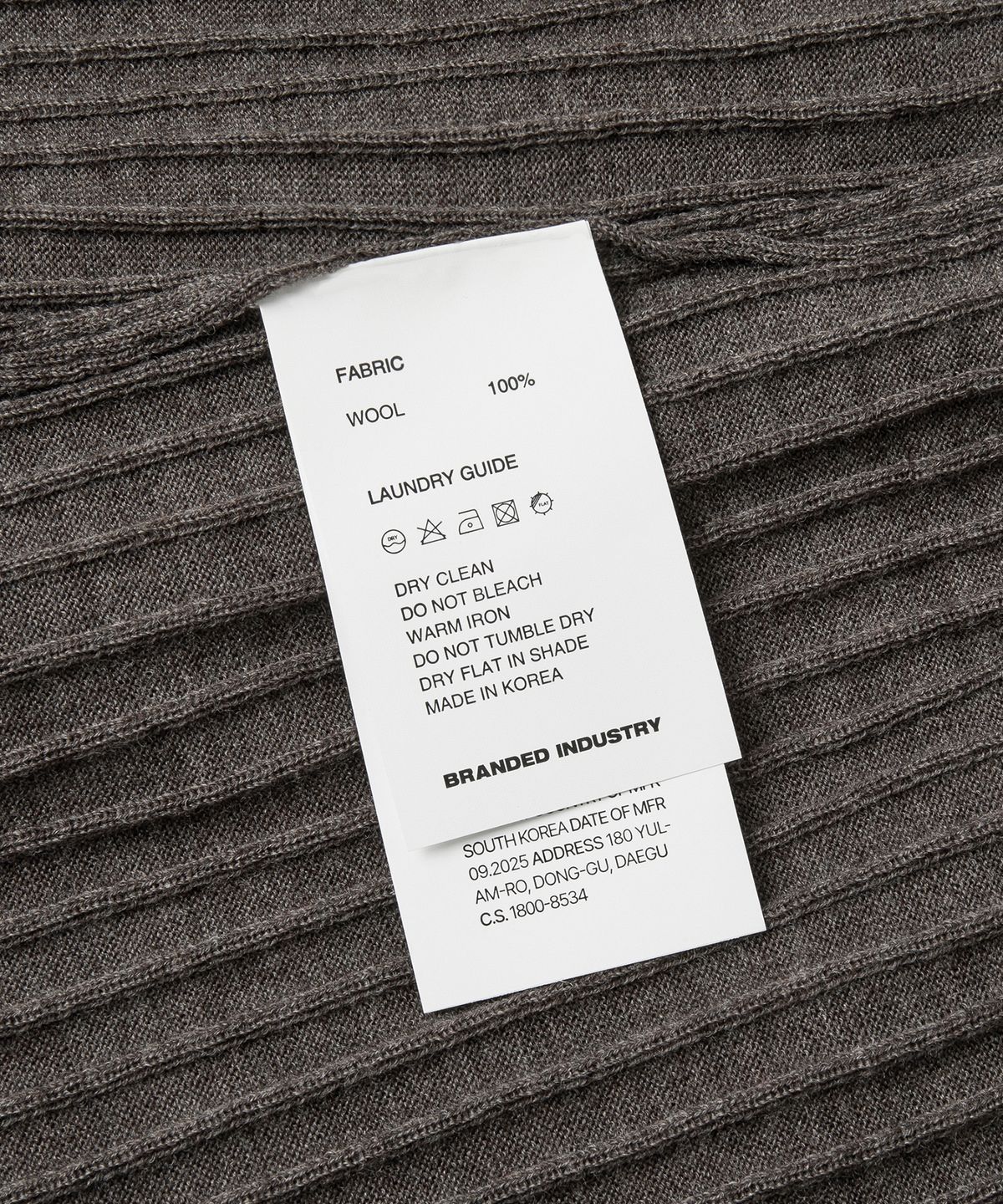 브랜디드(BRANDED) GRACE MERINO WOOL POLO KNIT [MELANGE BROWN]
