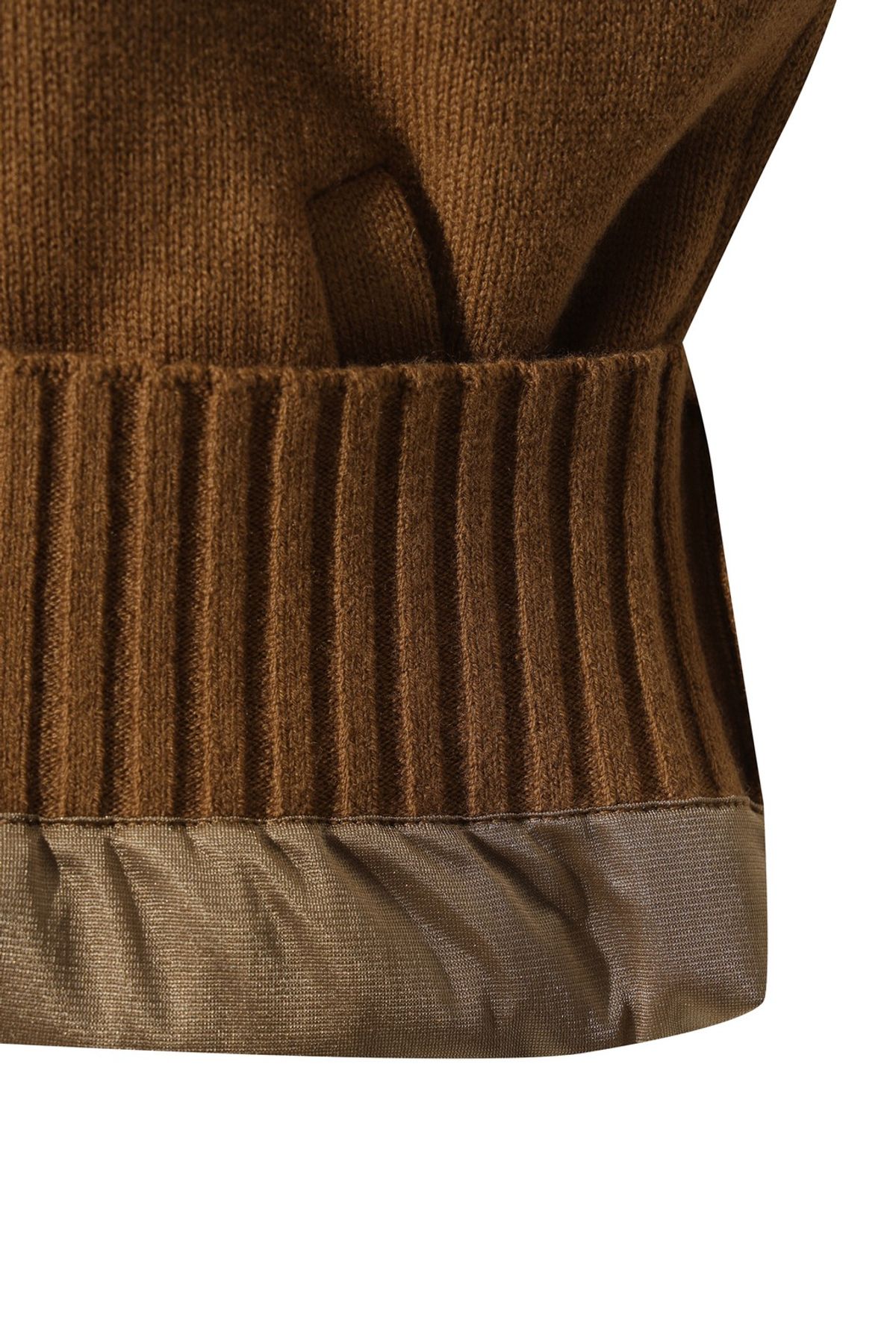 왁(WAAC) Women Knit Hooded Zip-up Vest WWWAW25714BRX