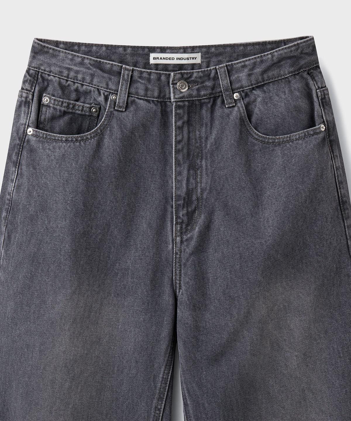 브랜디드(BRANDED) EXTRA WIDE DENIM PANTS [WASHED GRAY]