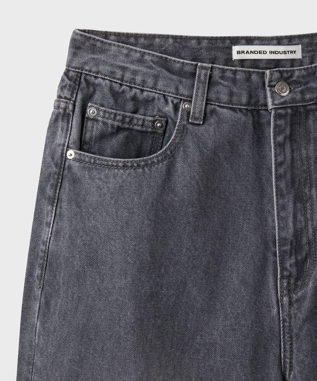 브랜디드(BRANDED) EXTRA WIDE DENIM PANTS [WASHED GRAY]