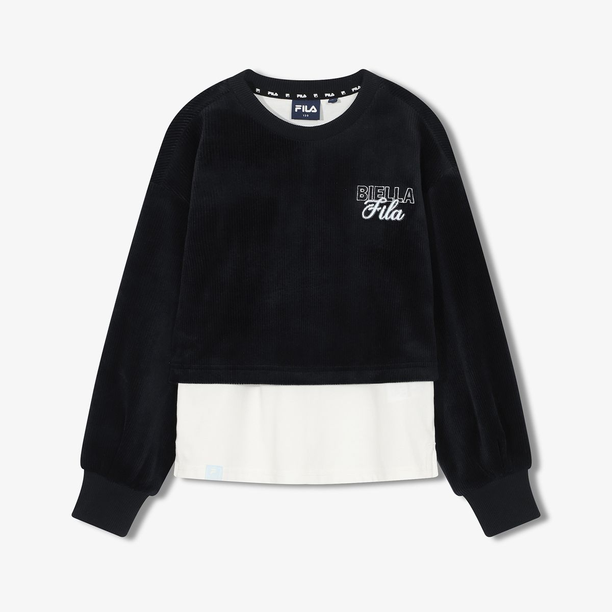 휠라 키즈(FILA KIDS) 여아 벨로아 레이어드 셋업