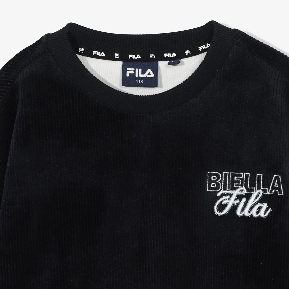 휠라 키즈(FILA KIDS) 여아 벨로아 레이어드 셋업