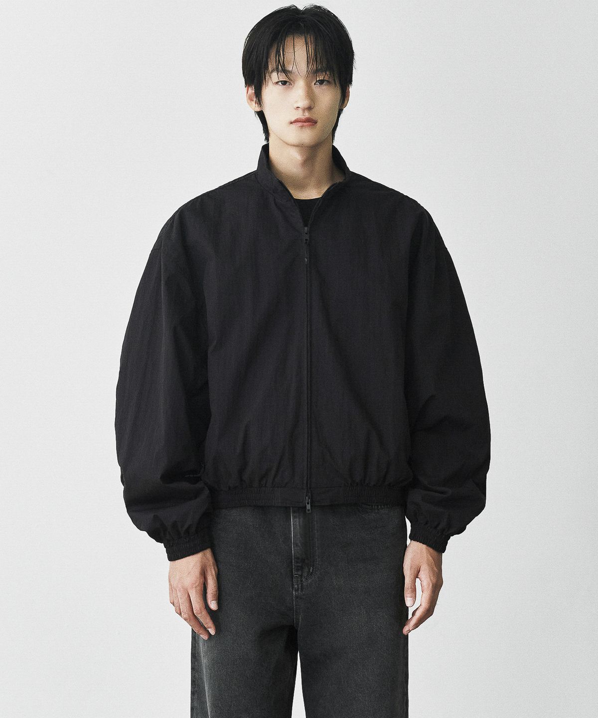 브랜디드(BRANDED) TRACK BOMBER JACKET [BLACK]